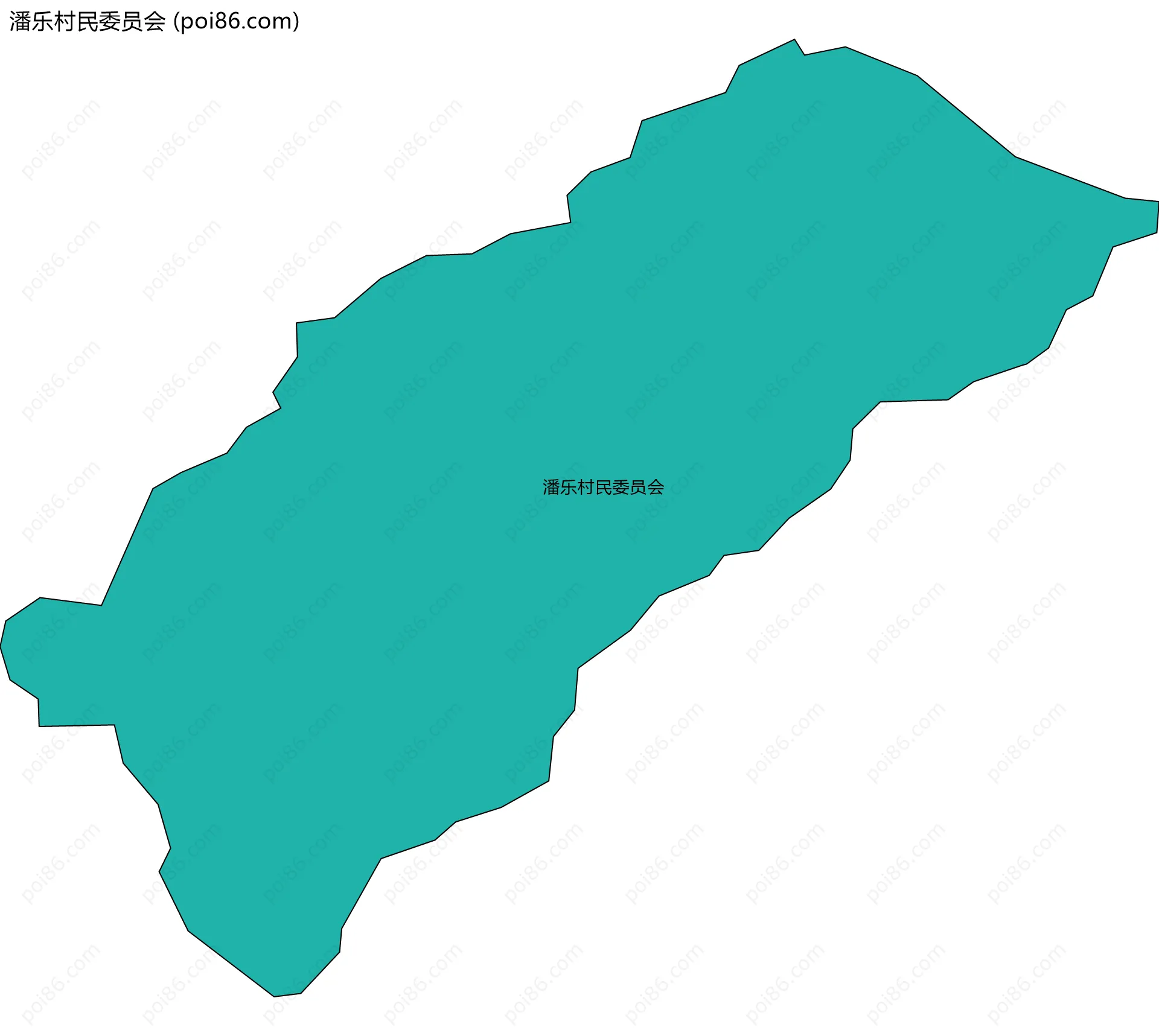 潘乐村民委员会边界地图
