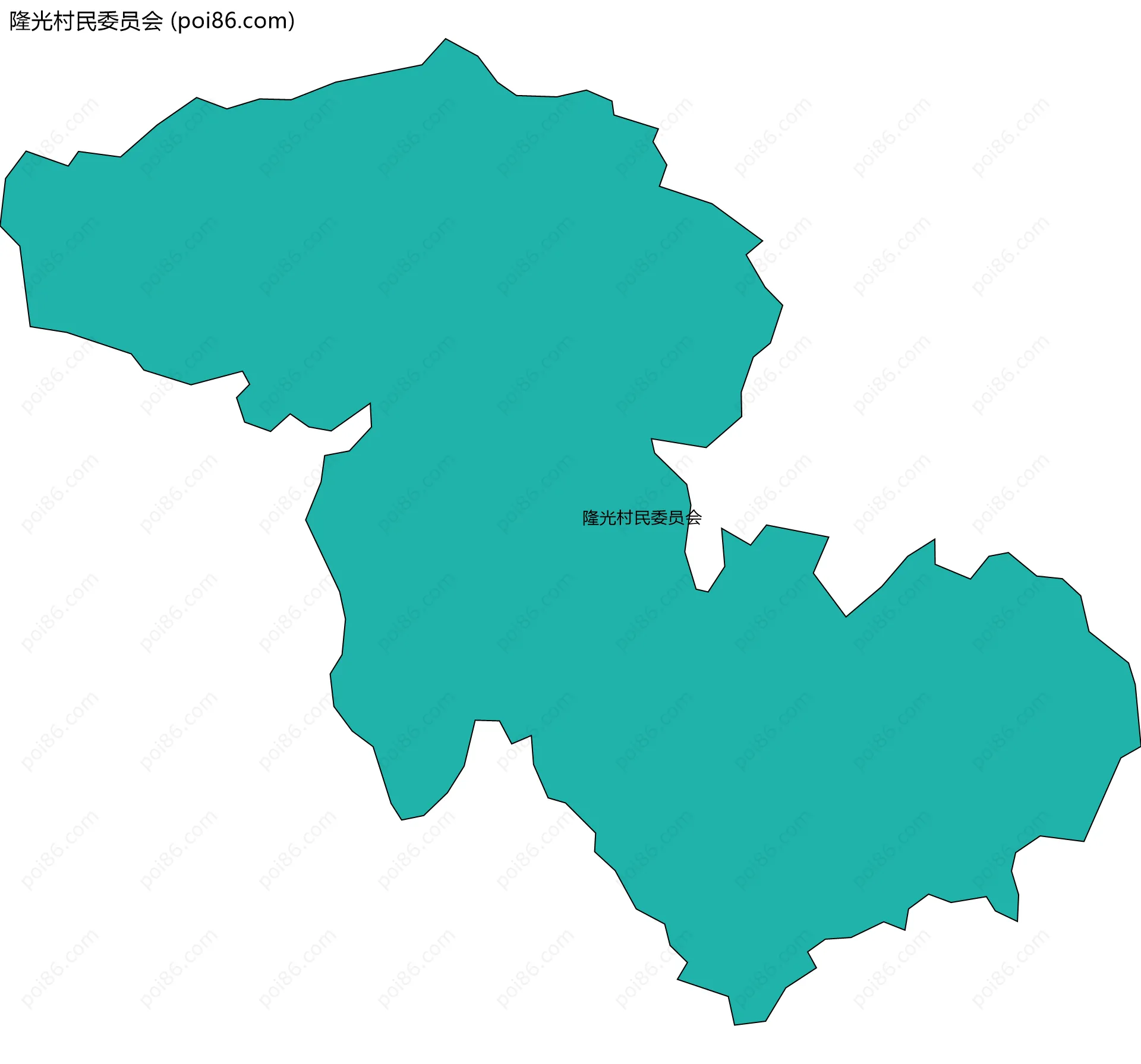 隆光村民委员会边界地图