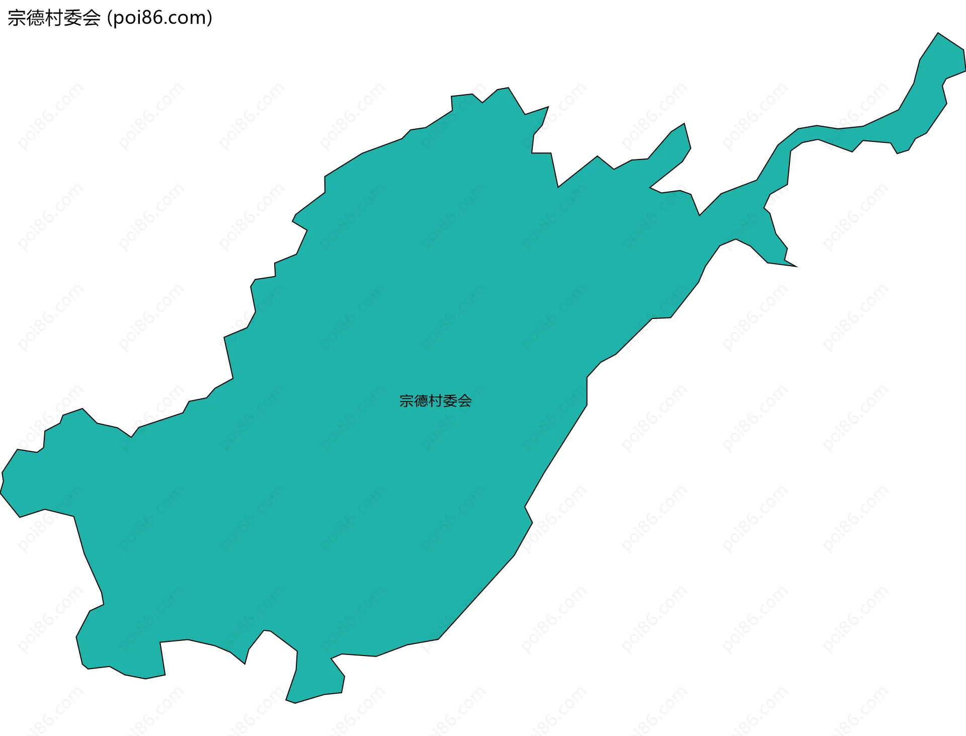 宗德村委会边界地图