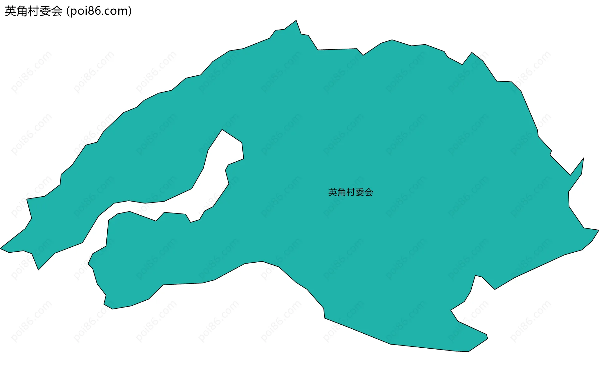 英角村委会边界地图