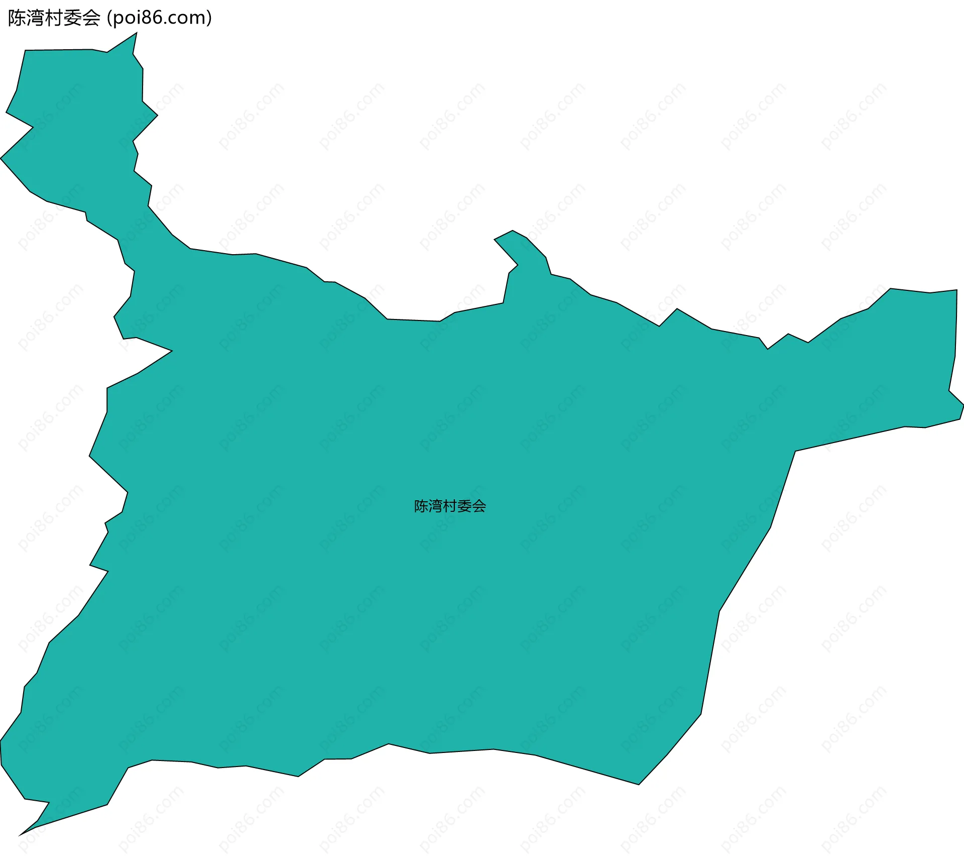 陈湾村委会边界地图