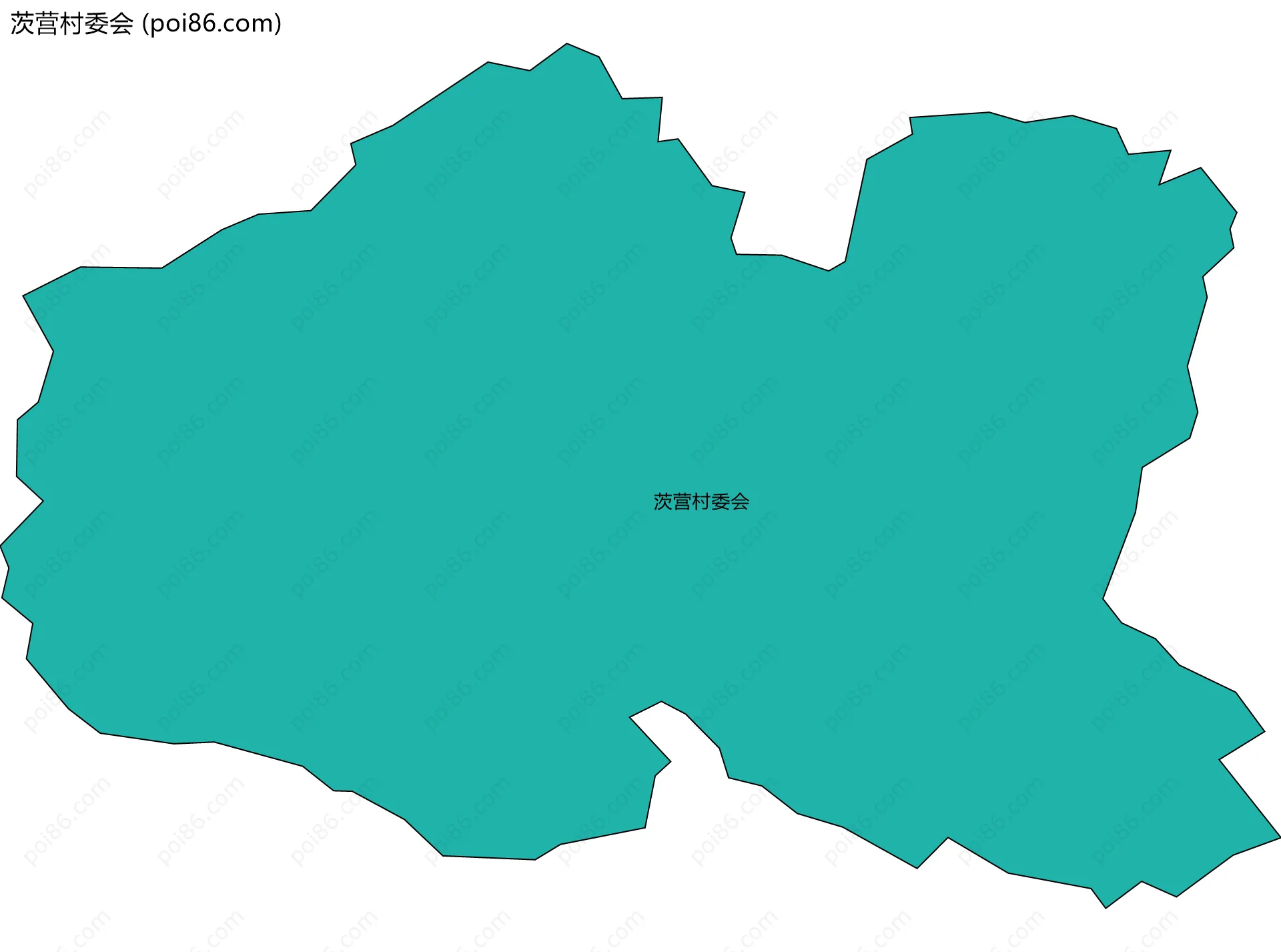 茨营村委会边界地图