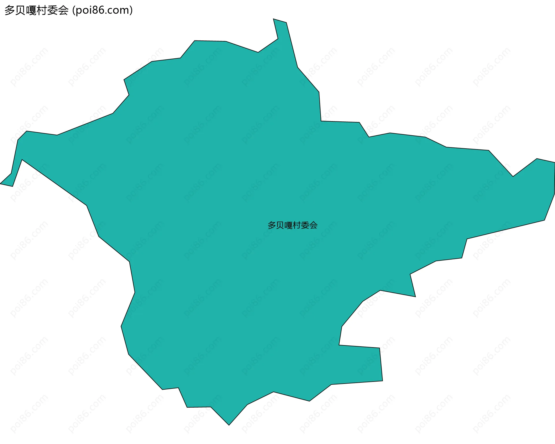 多贝嘎村委会边界地图