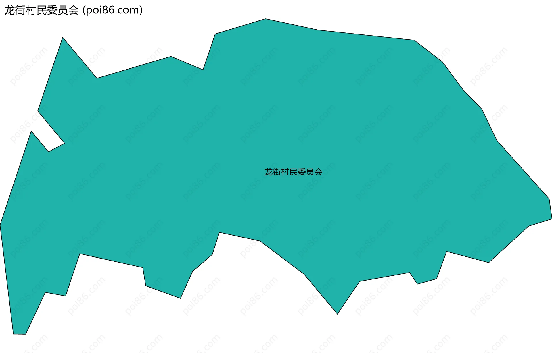 龙街村民委员会边界地图