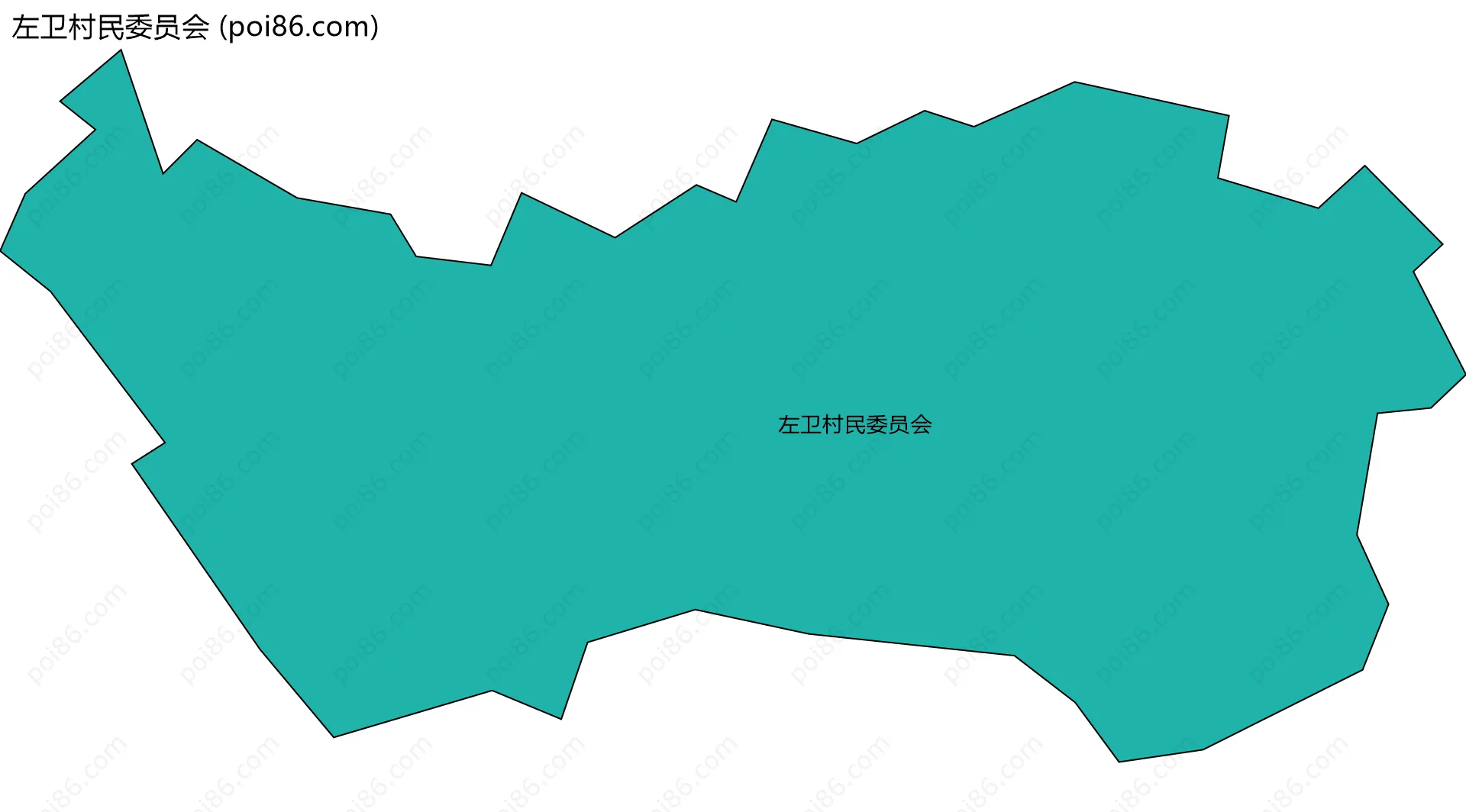 左卫村民委员会边界地图