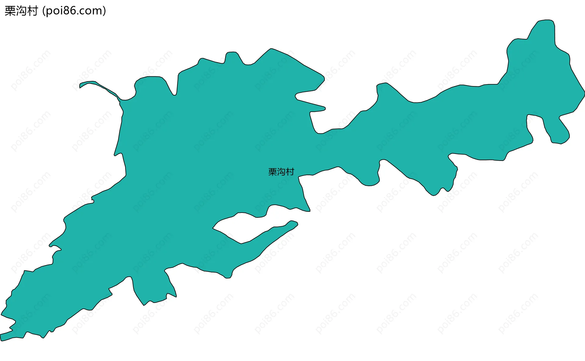 栗沟村边界地图