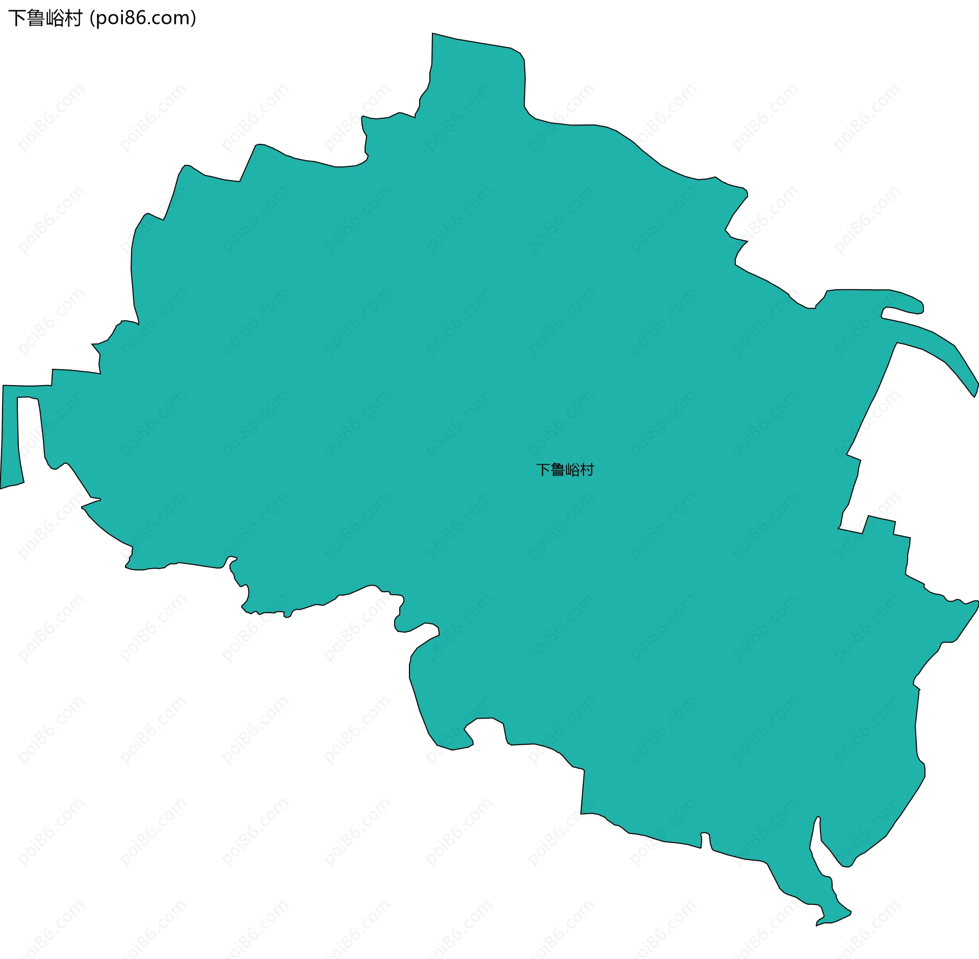 下鲁峪村边界地图