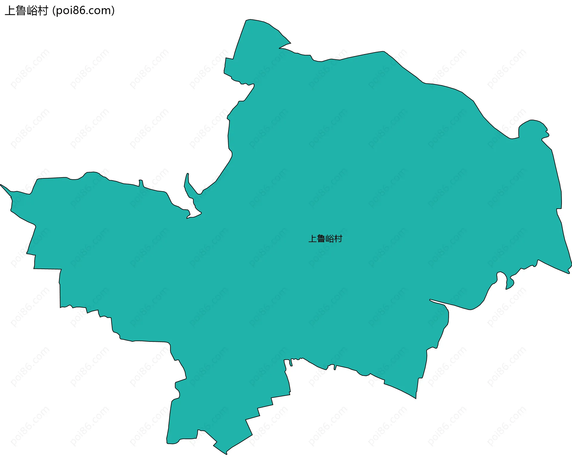 上鲁峪村边界地图