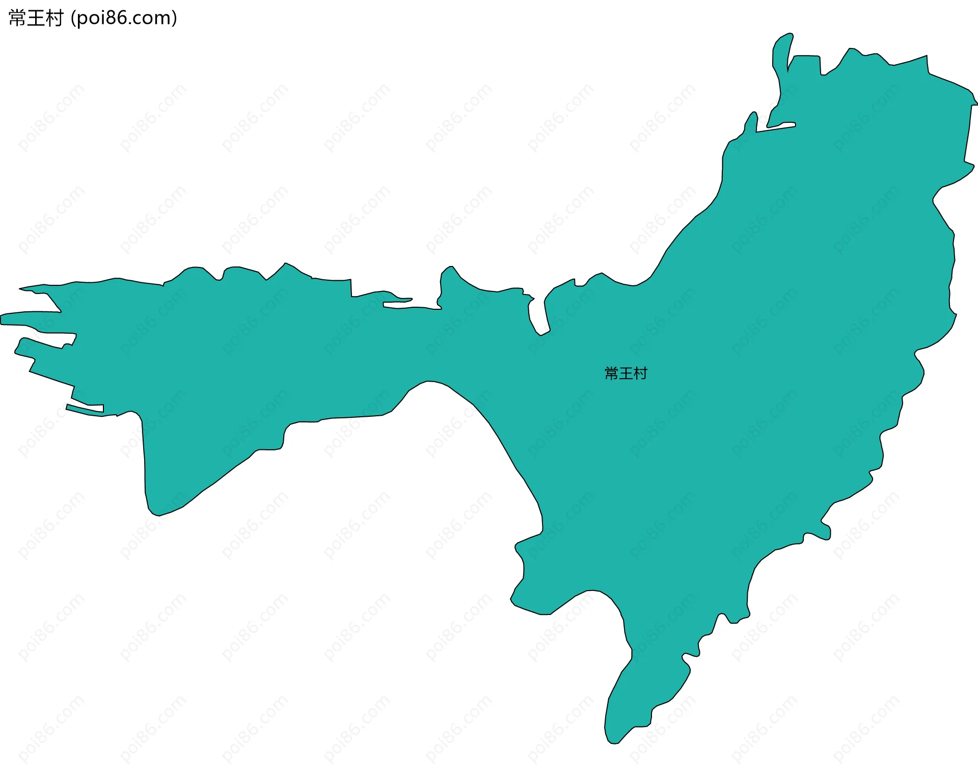 常王村边界地图