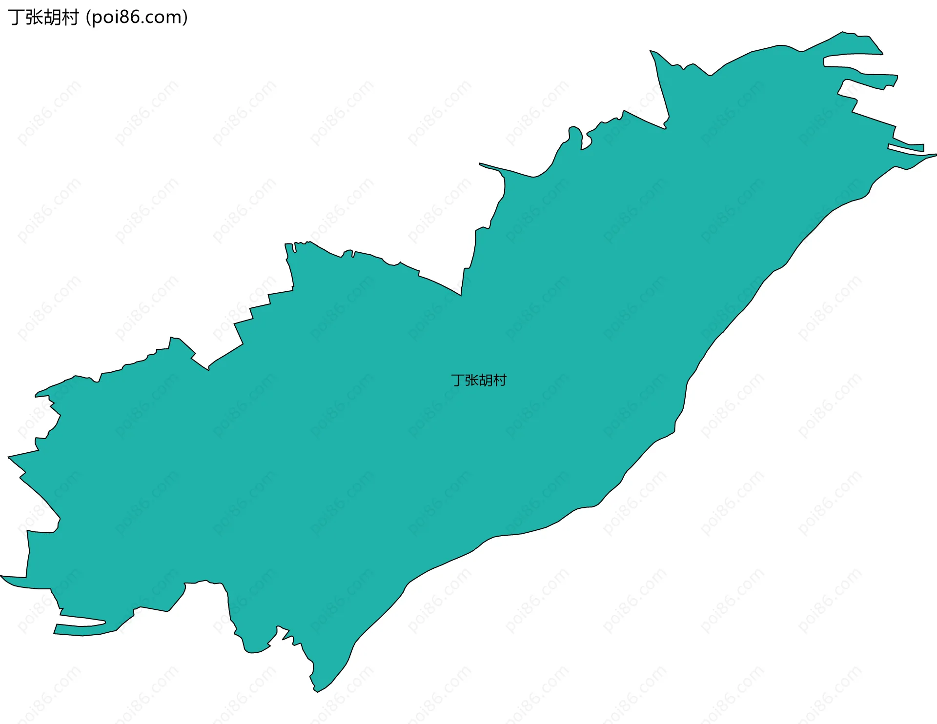 丁张胡村边界地图