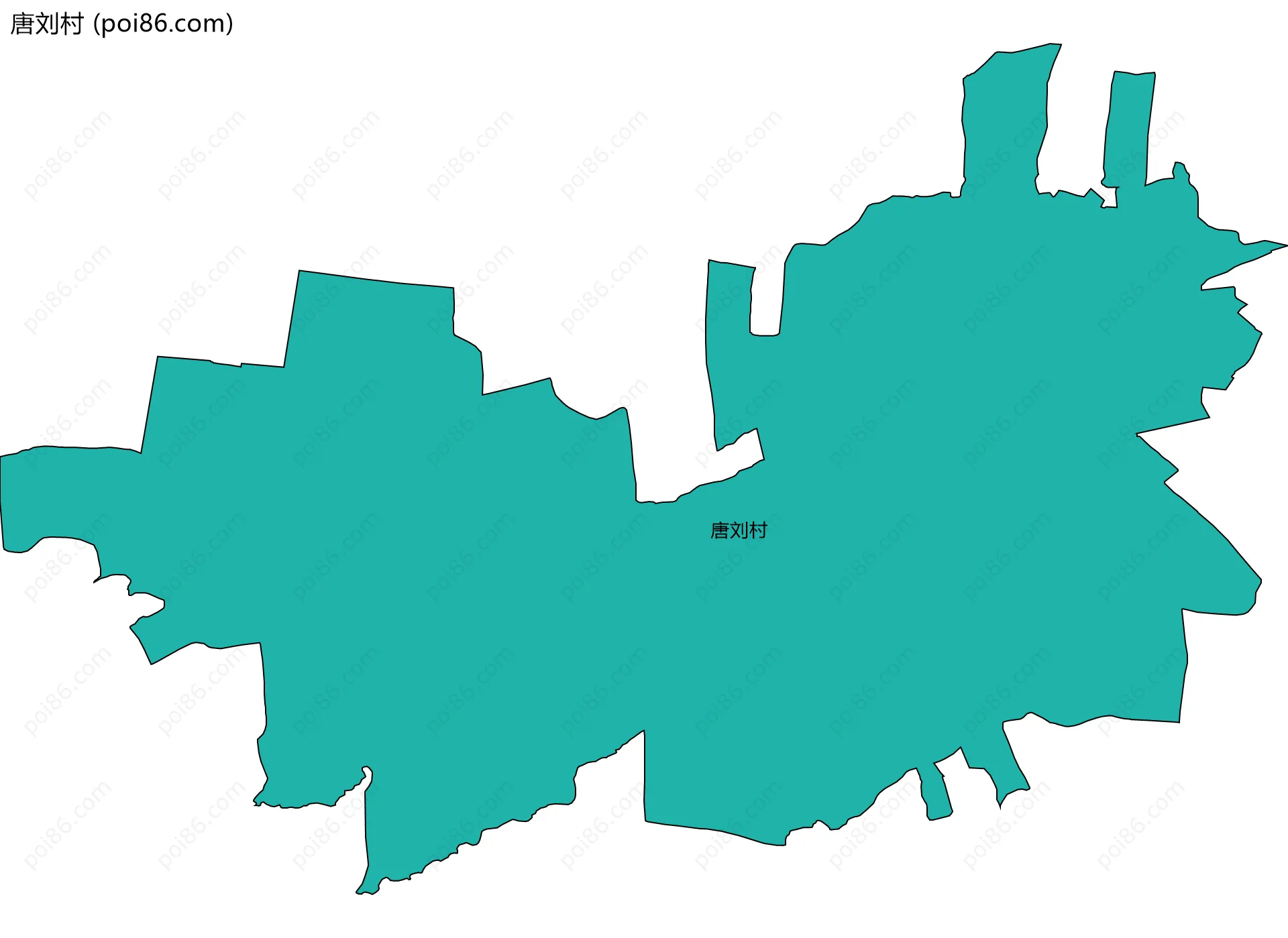 唐刘村边界地图