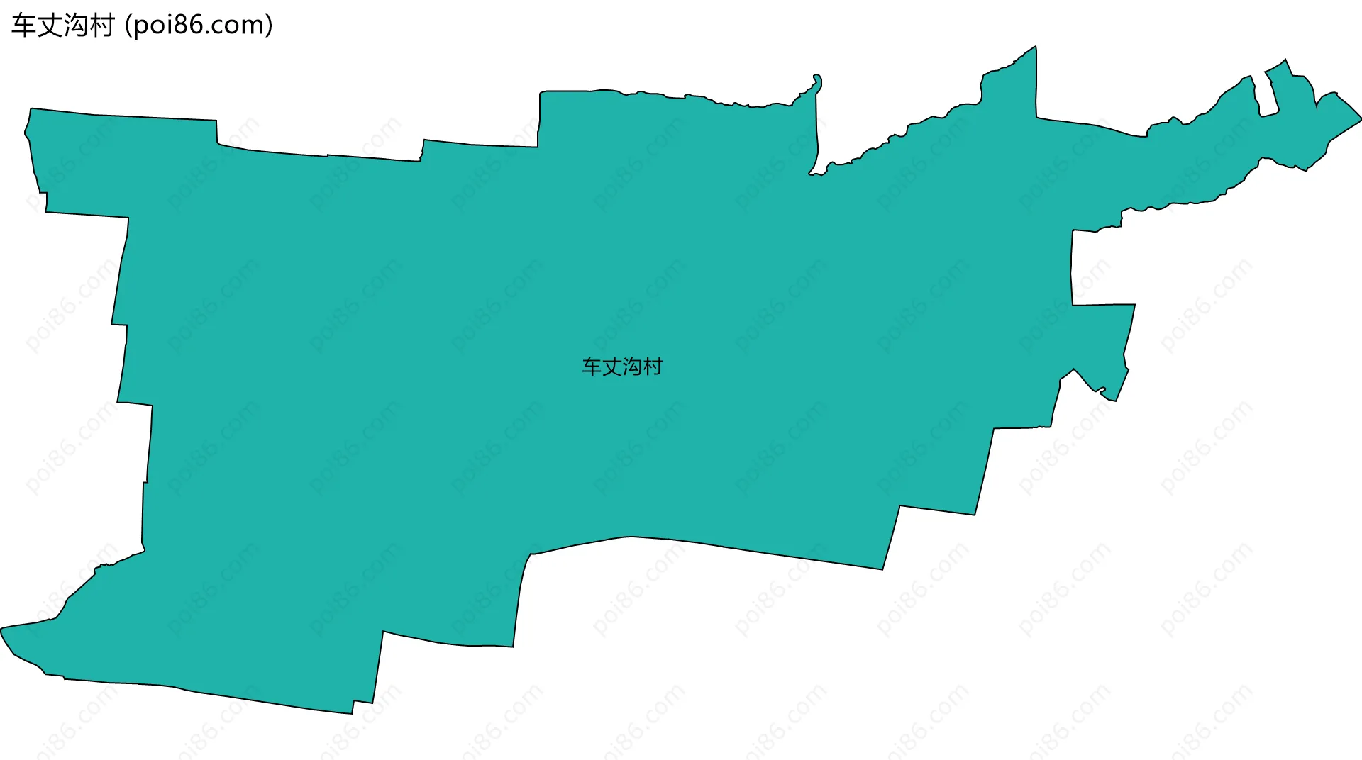 车丈沟村边界地图