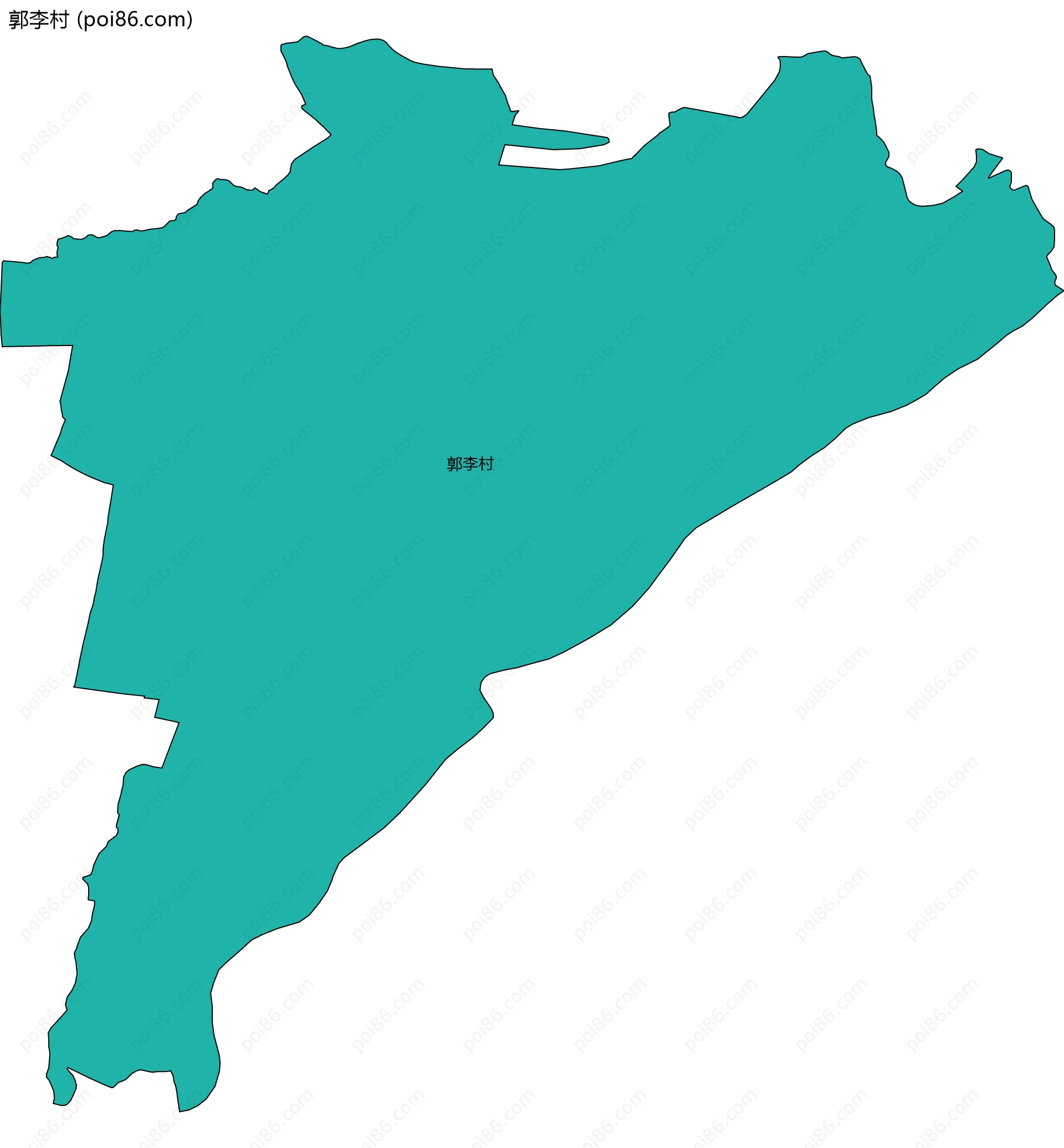 郭李村边界地图