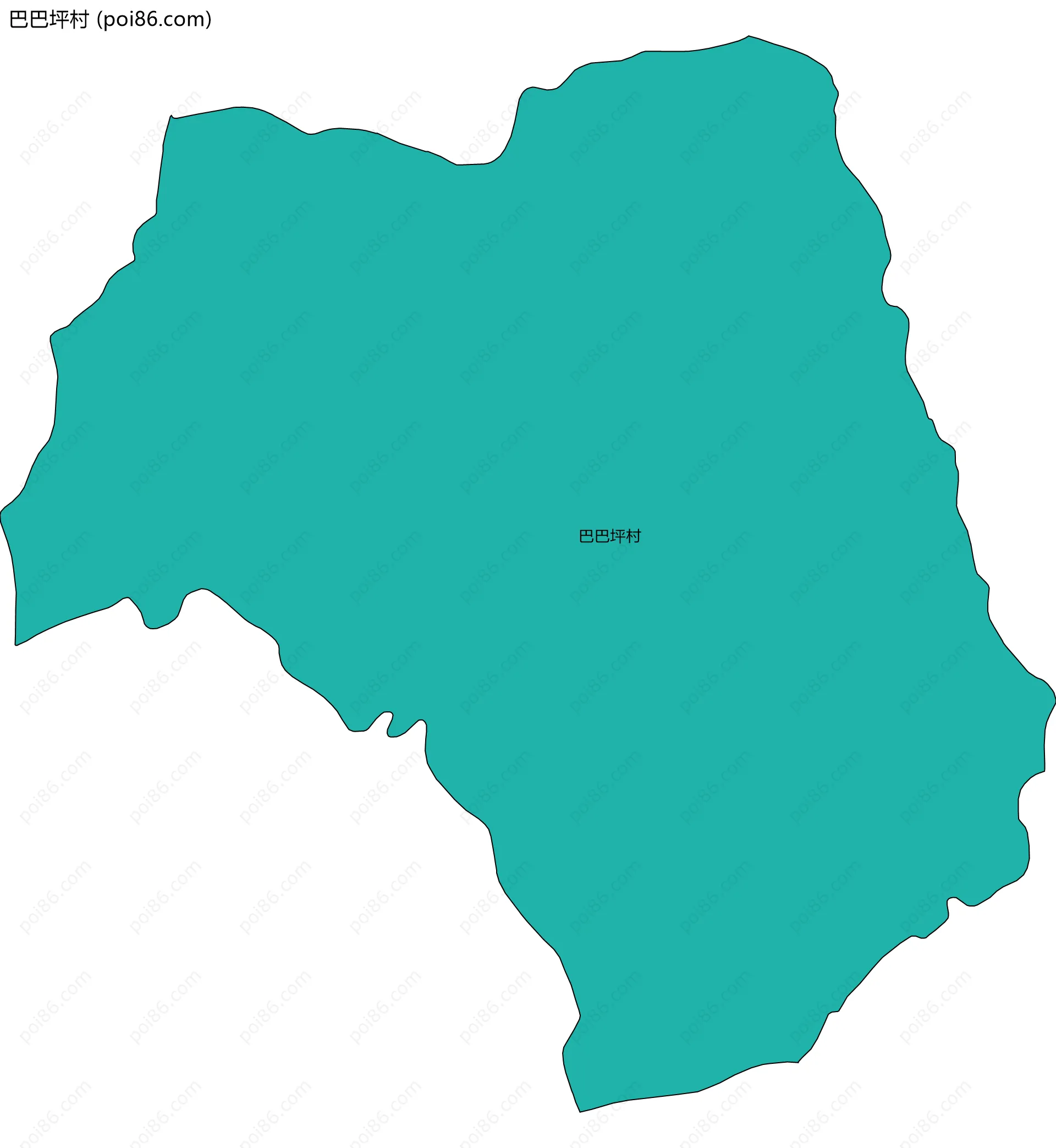 巴巴坪村边界地图