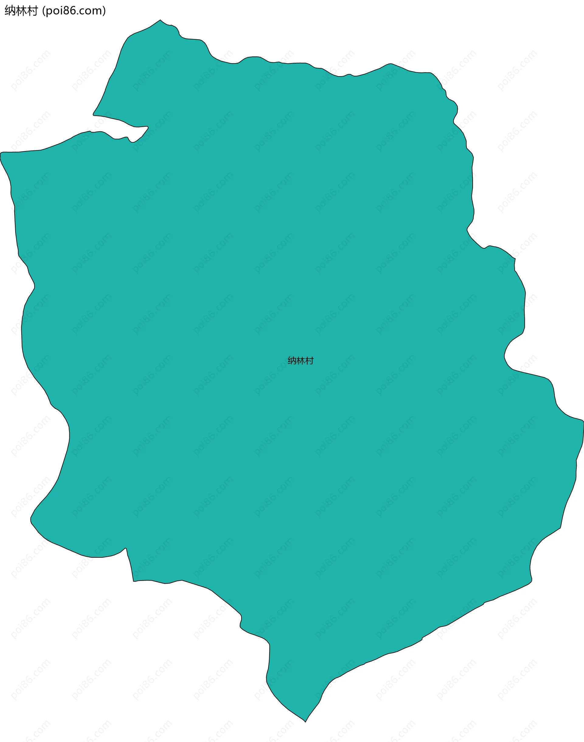 纳林村边界地图