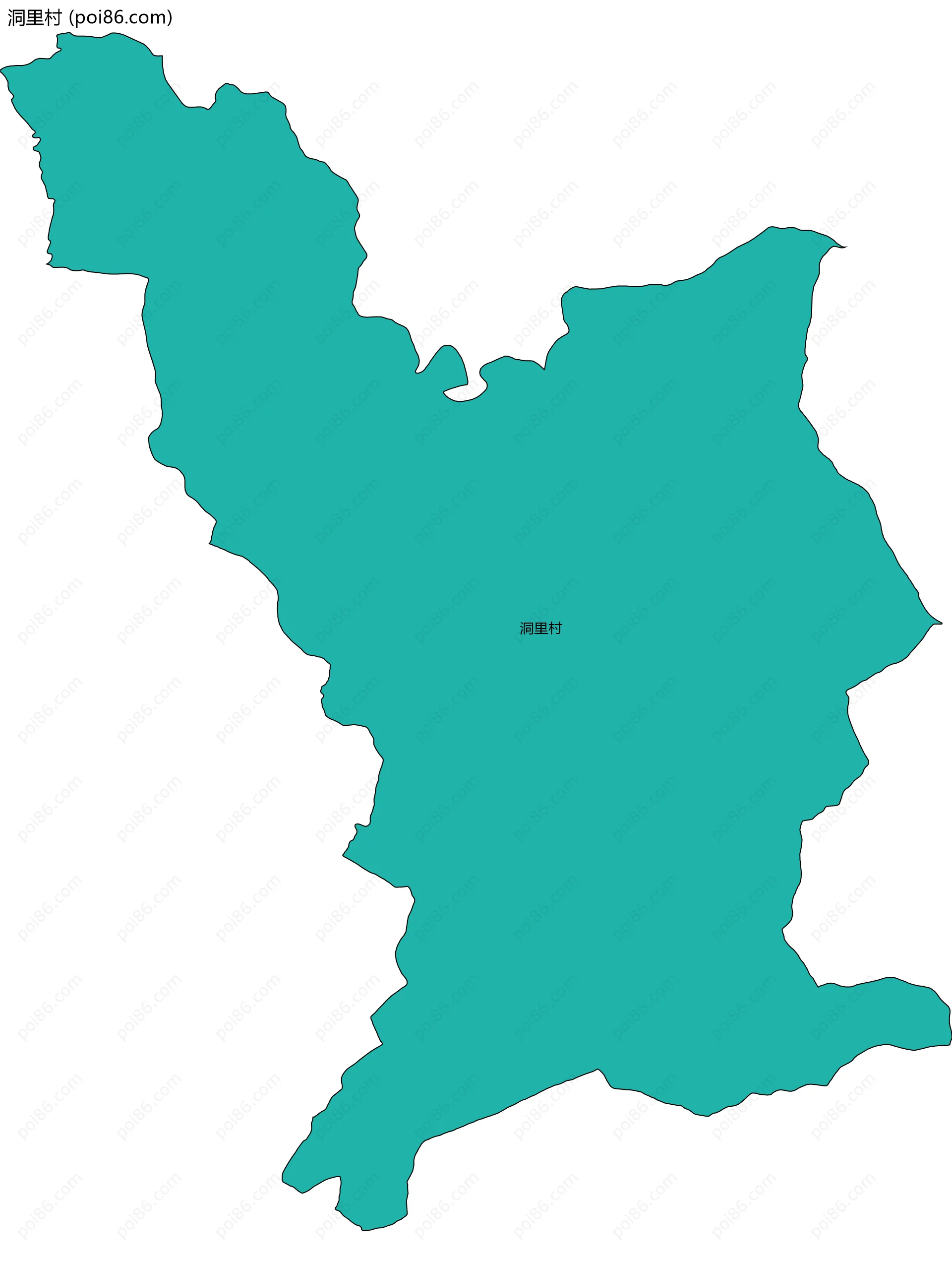 洞里村边界地图