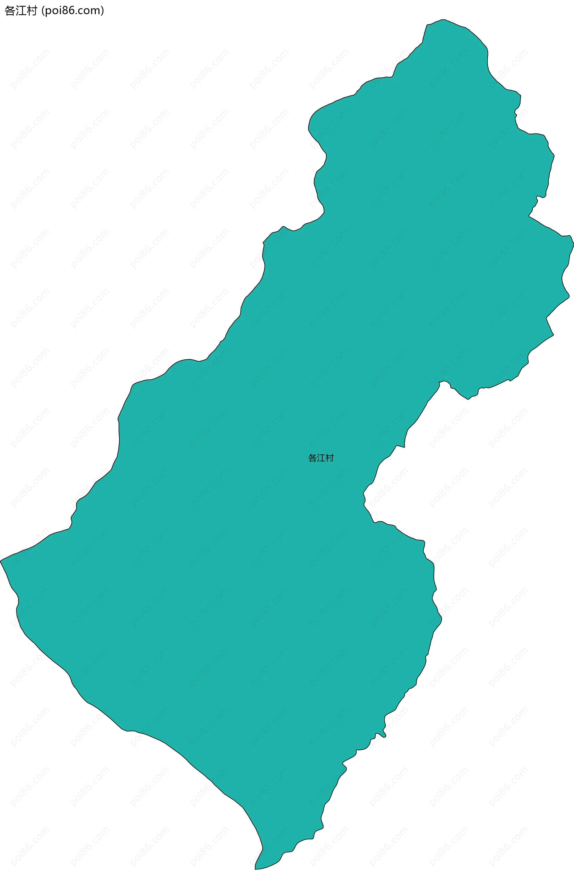 各江村边界地图