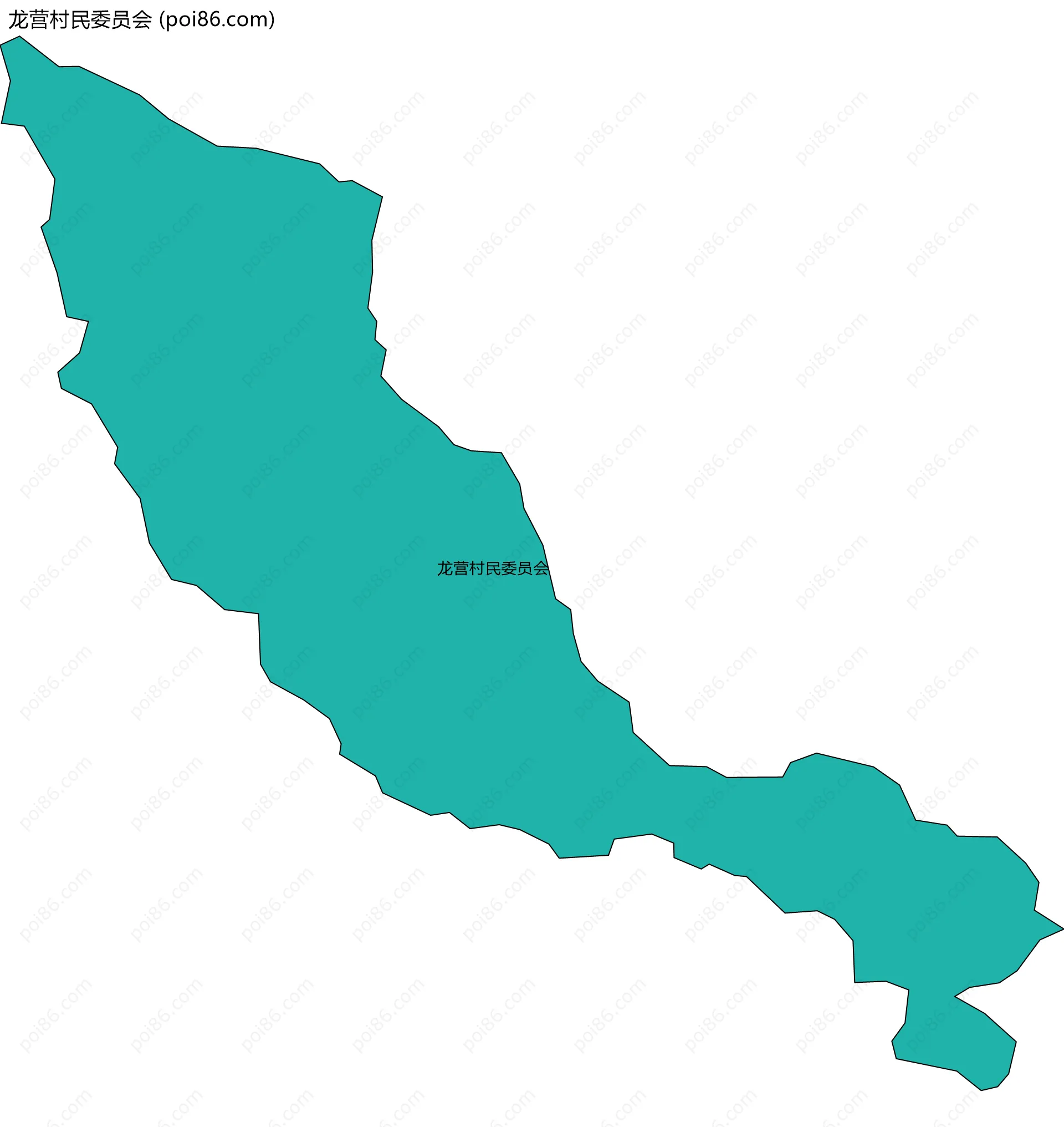 龙营村民委员会边界地图