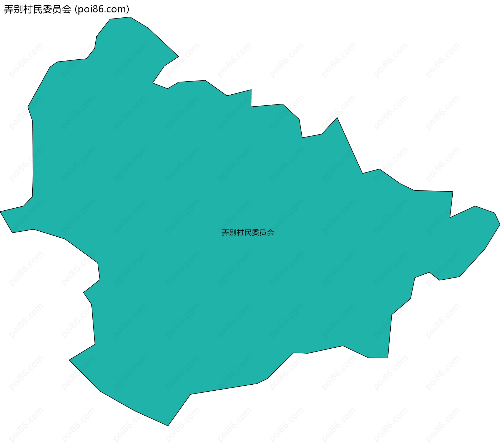 弄别村民委员会边界地图