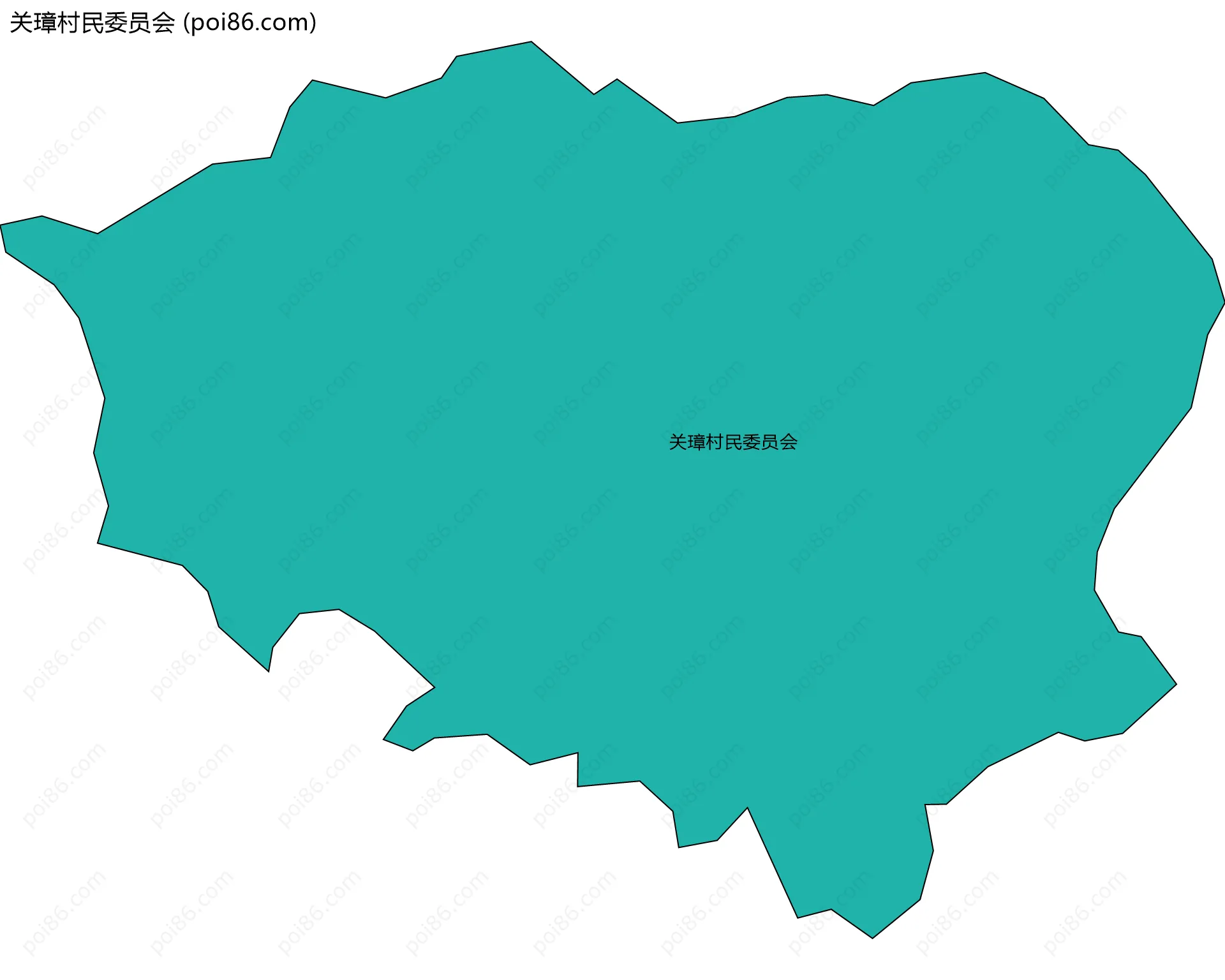 关璋村民委员会边界地图