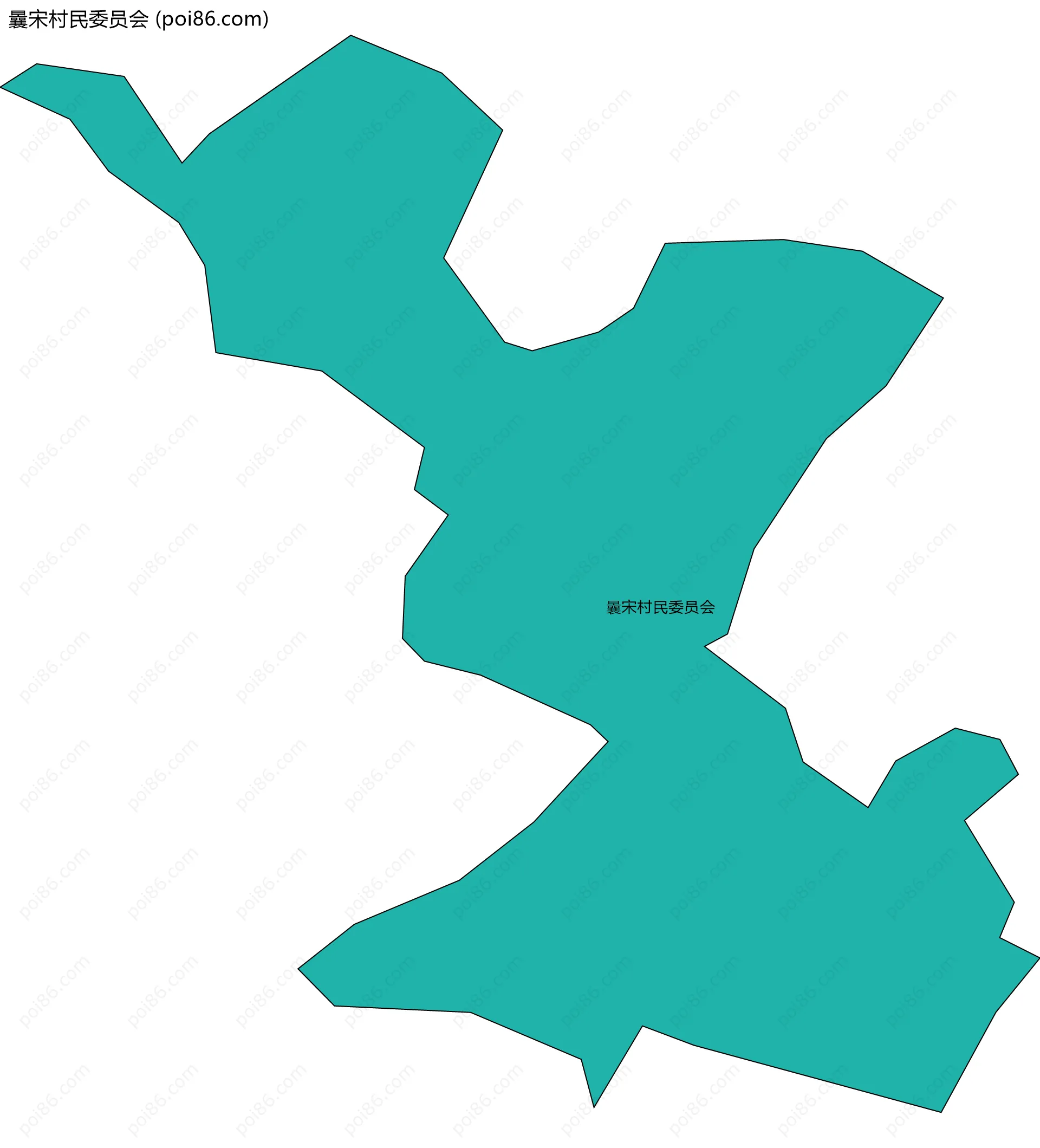 曩宋村民委员会边界地图