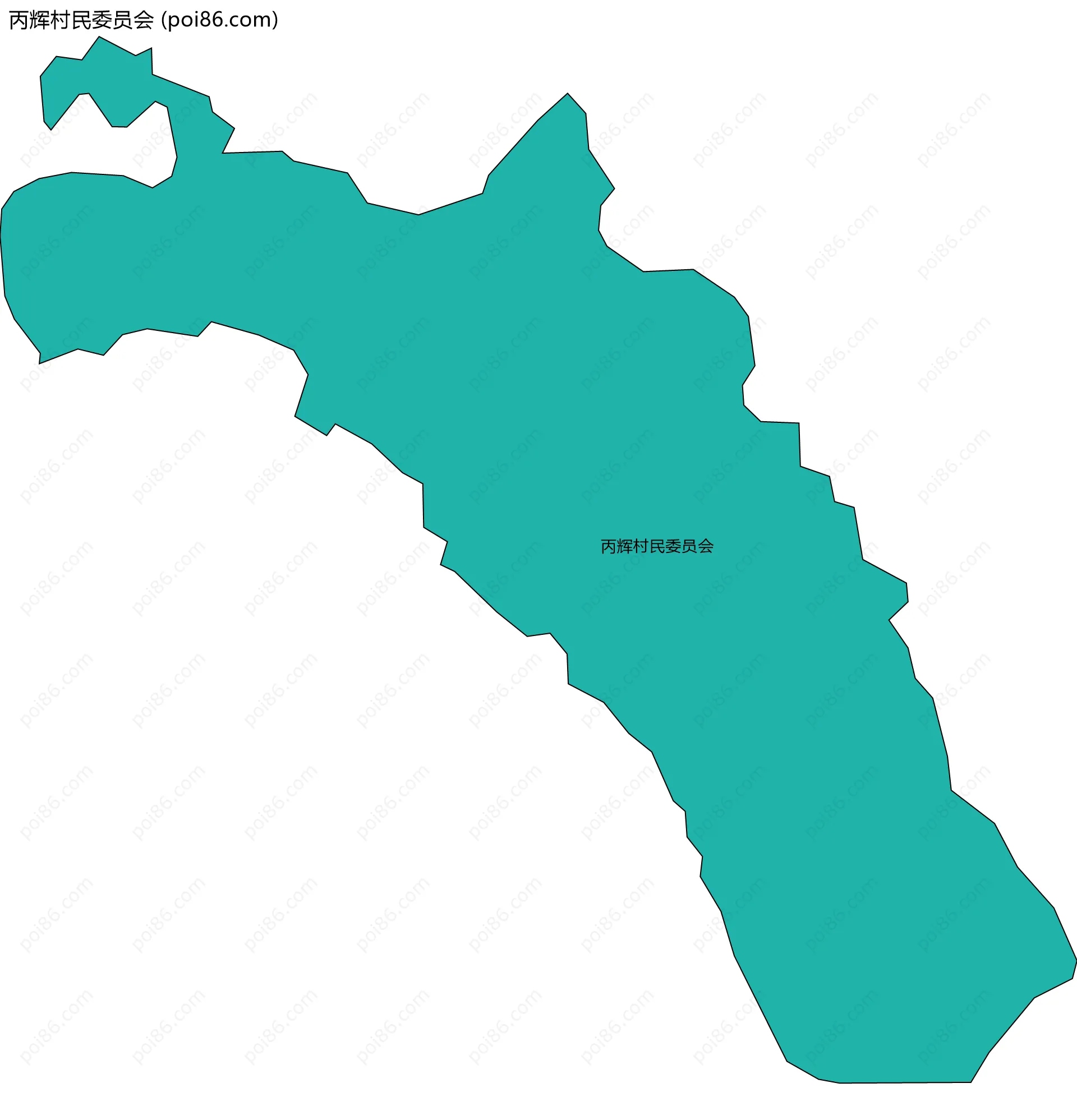 丙辉村民委员会边界地图