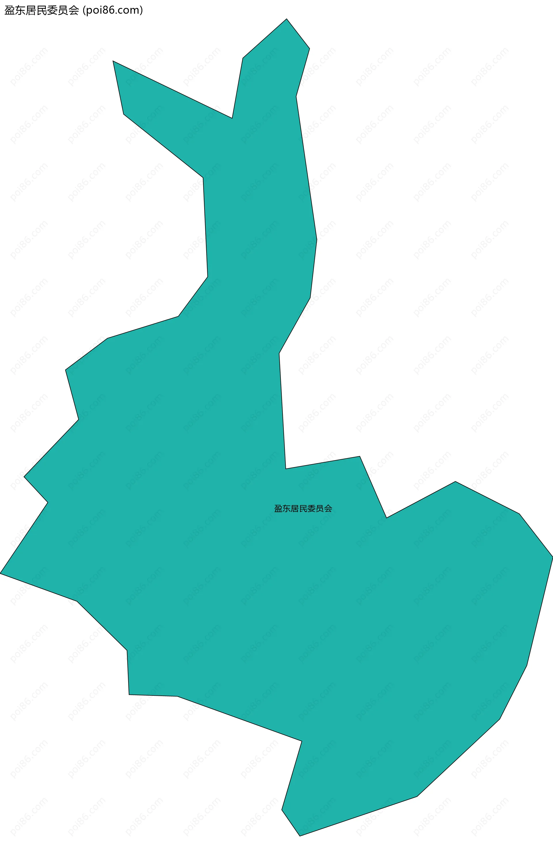 盈东居民委员会边界地图