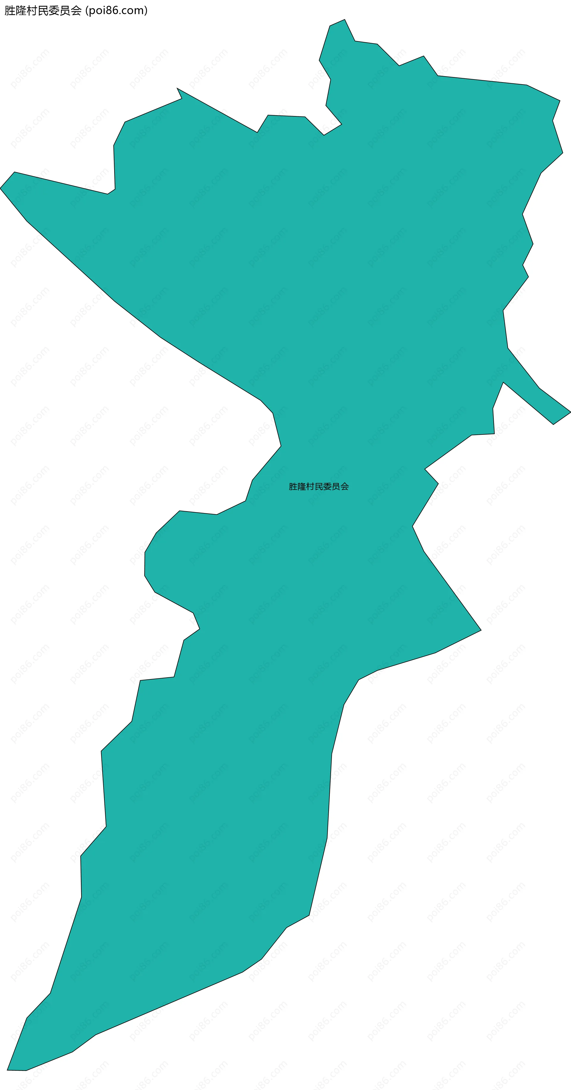 胜隆村民委员会边界地图