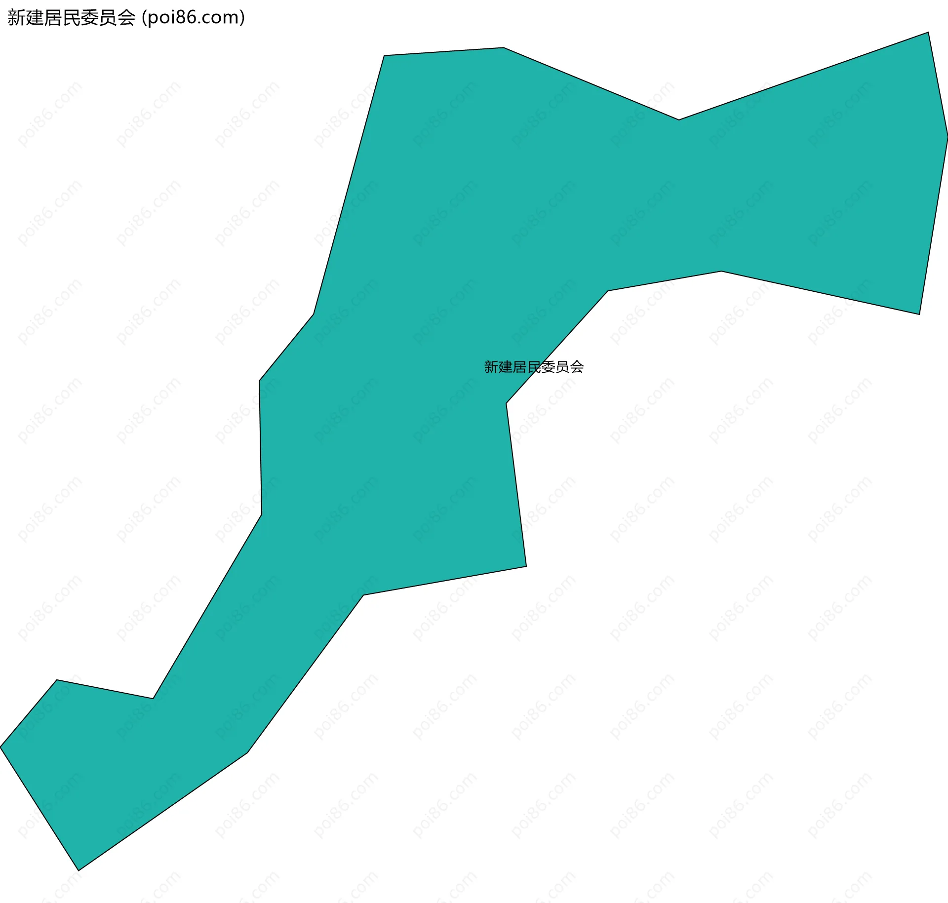 新建居民委员会边界地图
