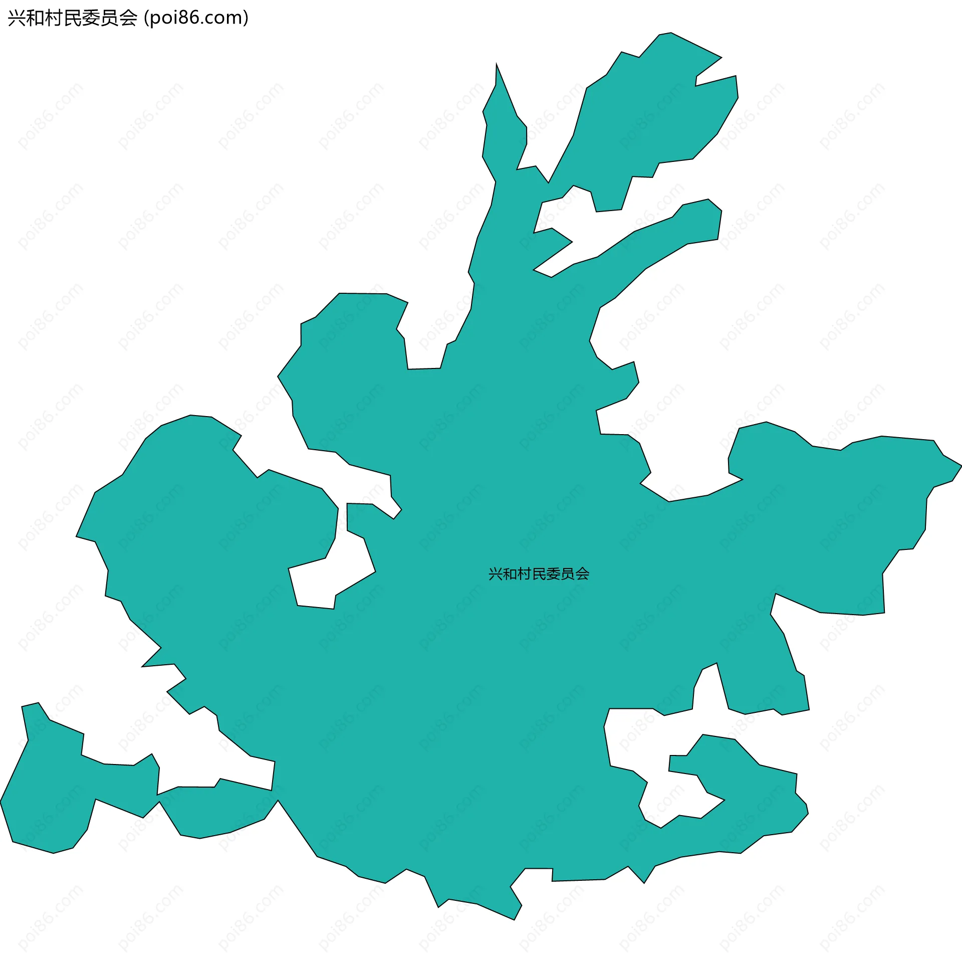 兴和村民委员会边界地图