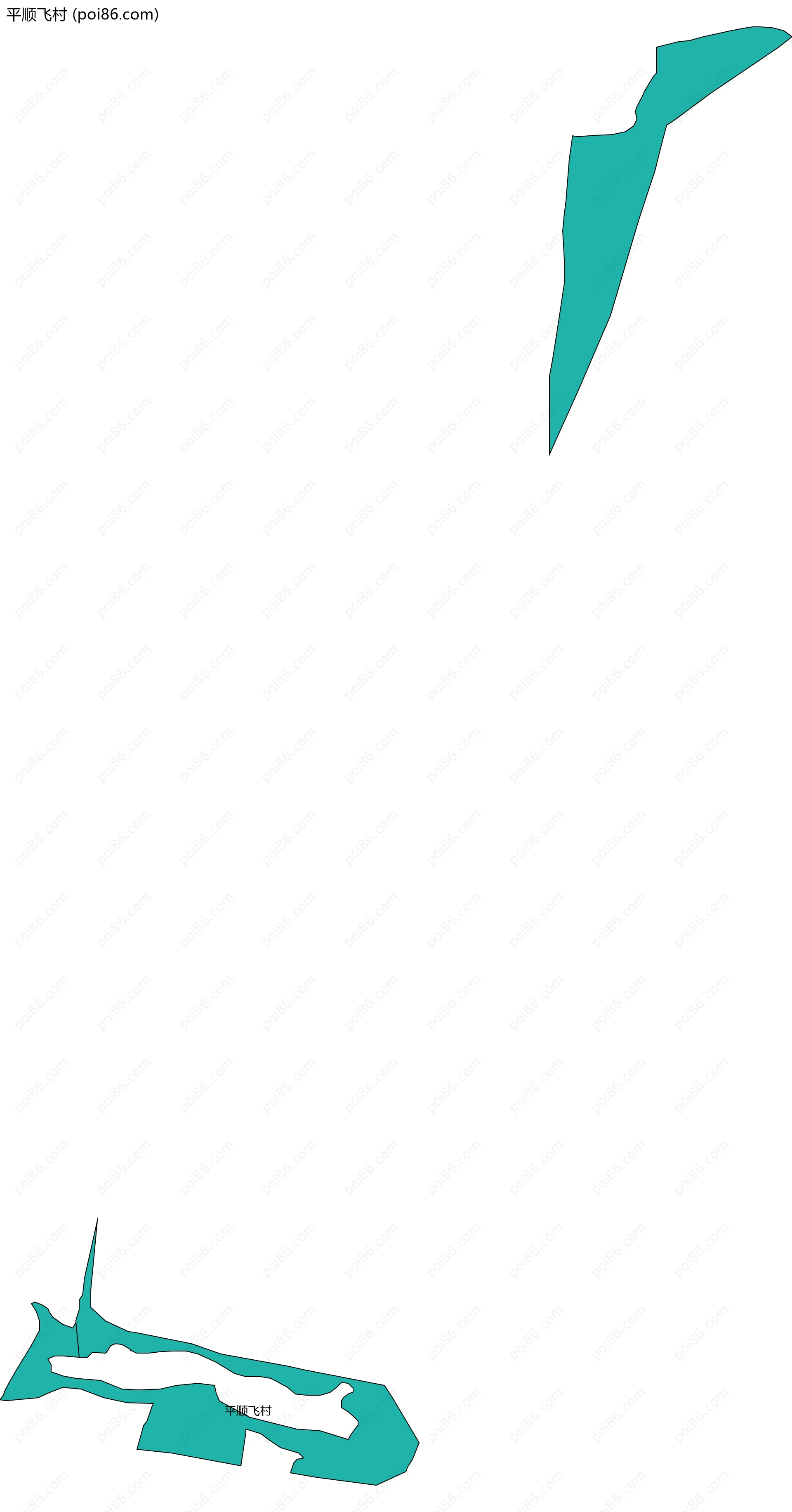 平顺飞村边界地图