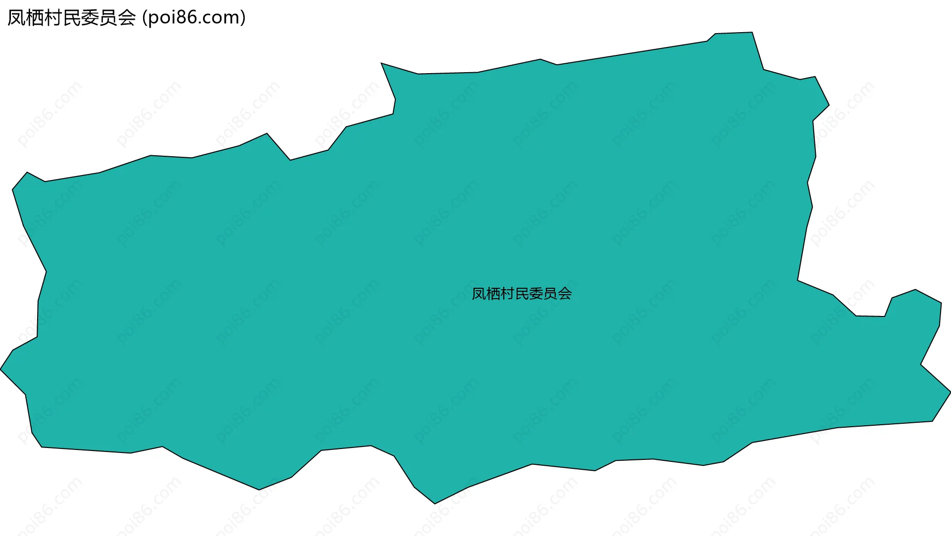 凤栖村民委员会边界地图