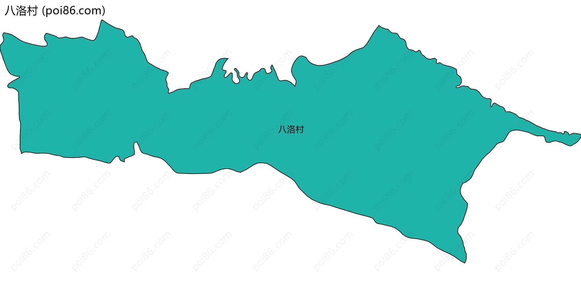 八洛村边界地图