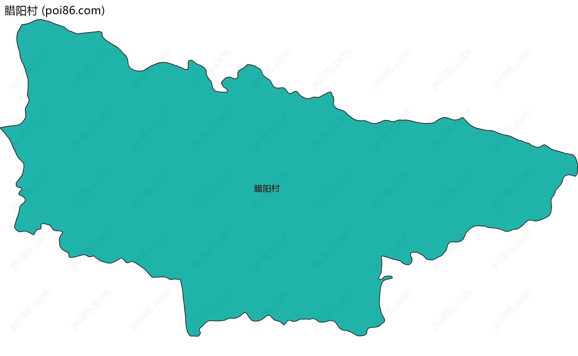 腊阳村边界地图