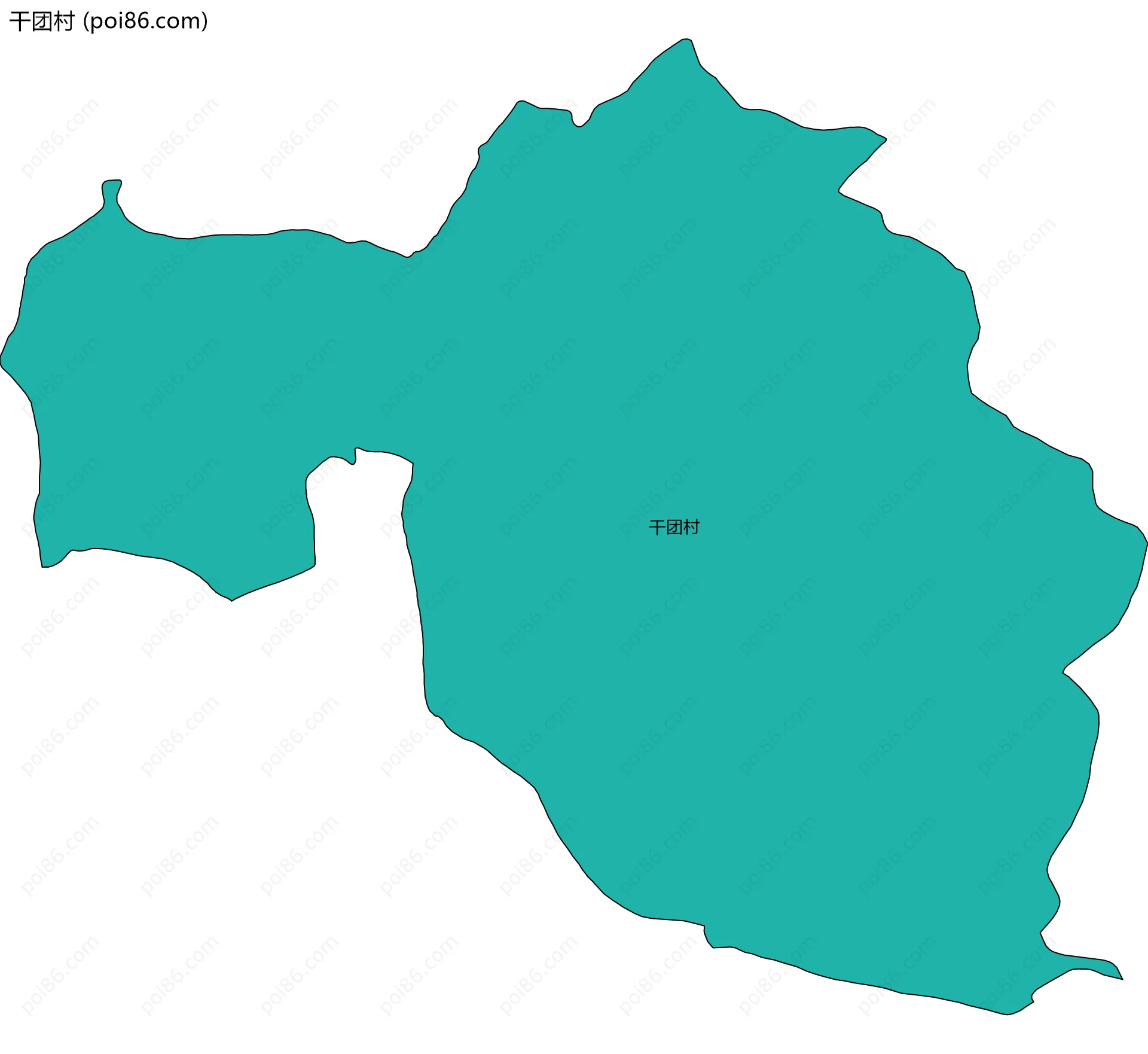 干团村边界地图