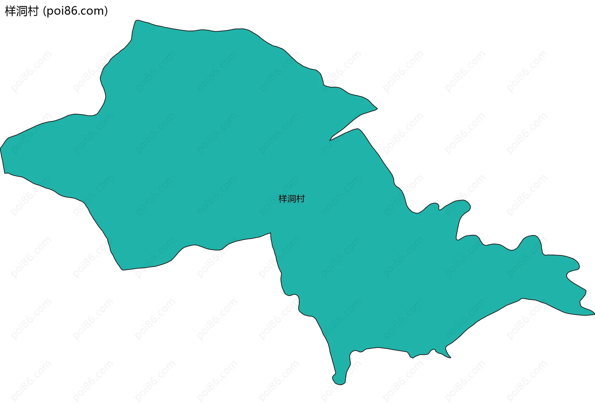 样洞村边界地图