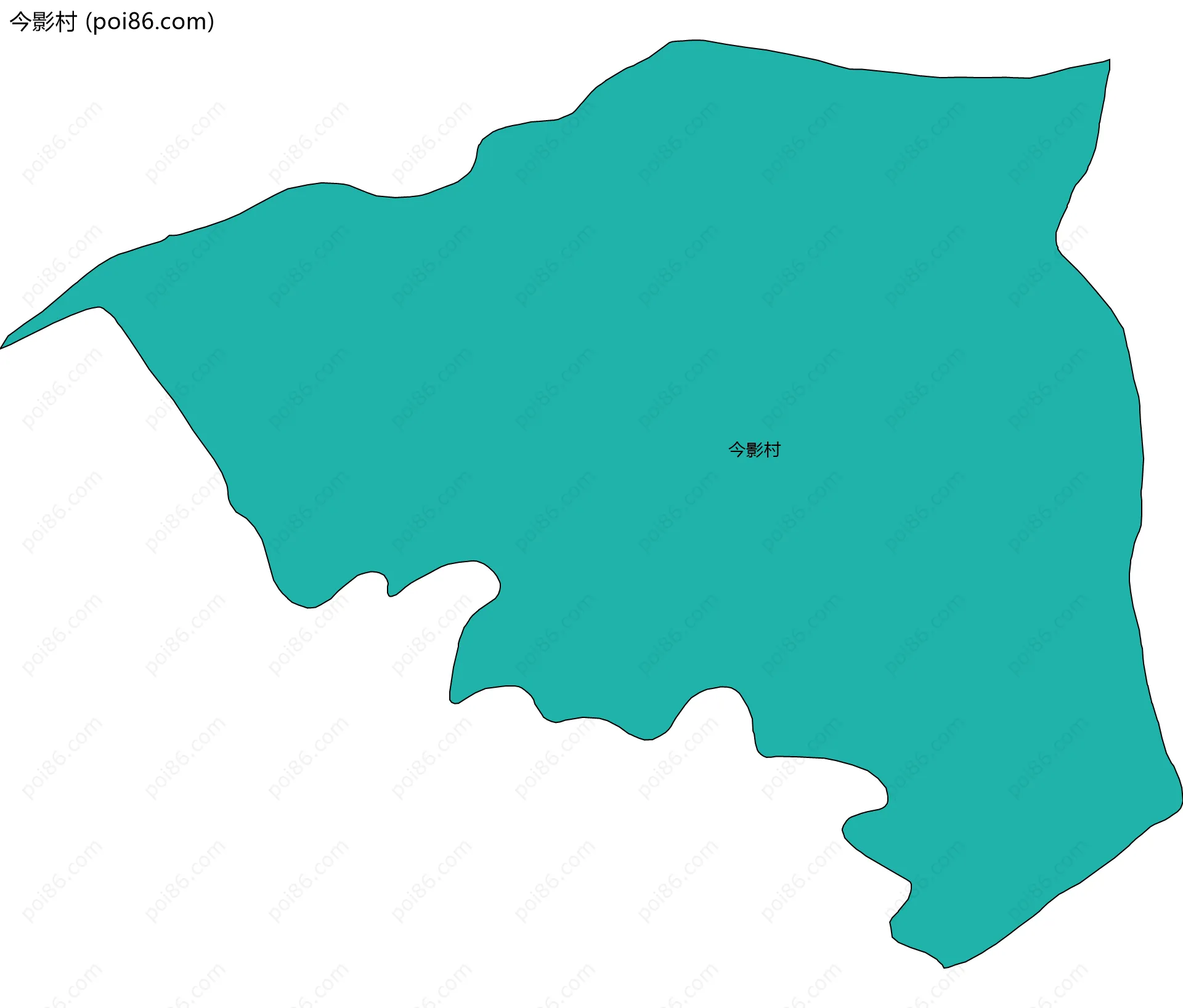 今影村边界地图