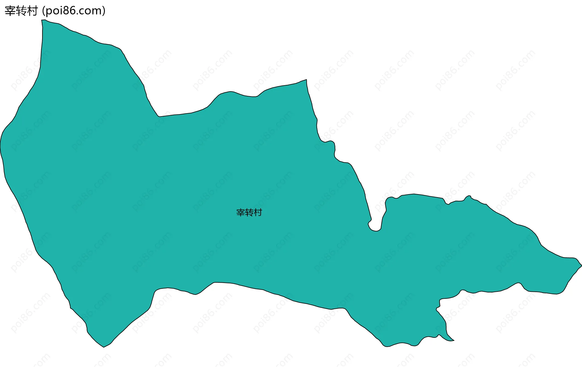 宰转村边界地图