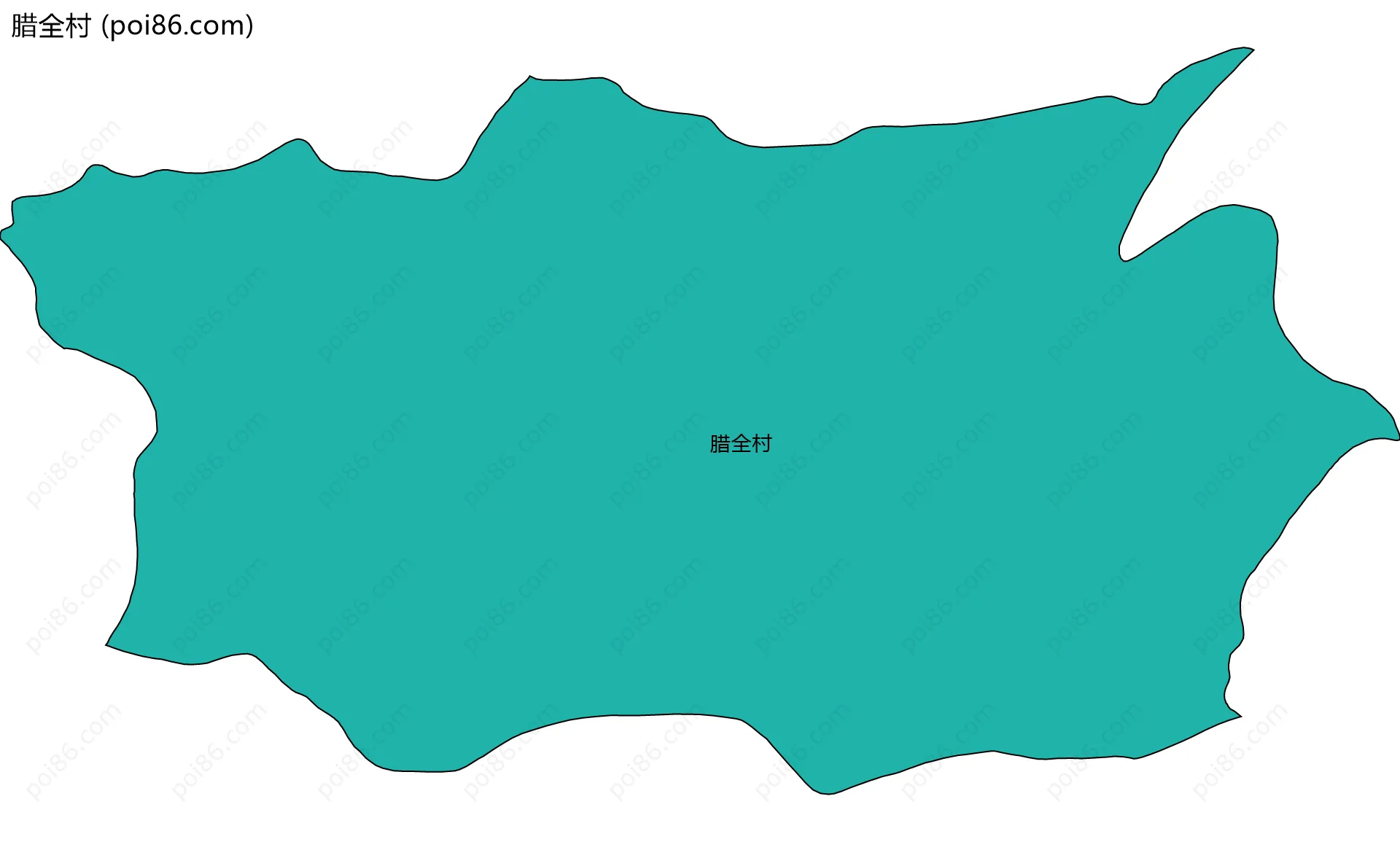 腊全村边界地图