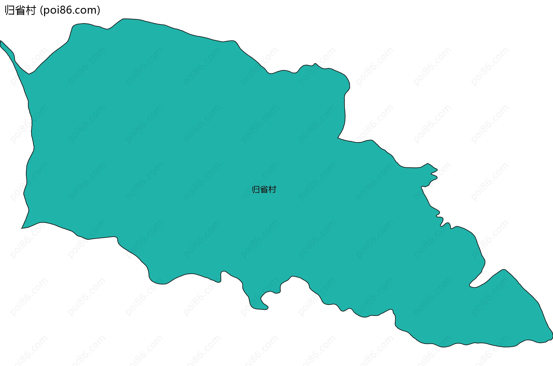 归省村边界地图
