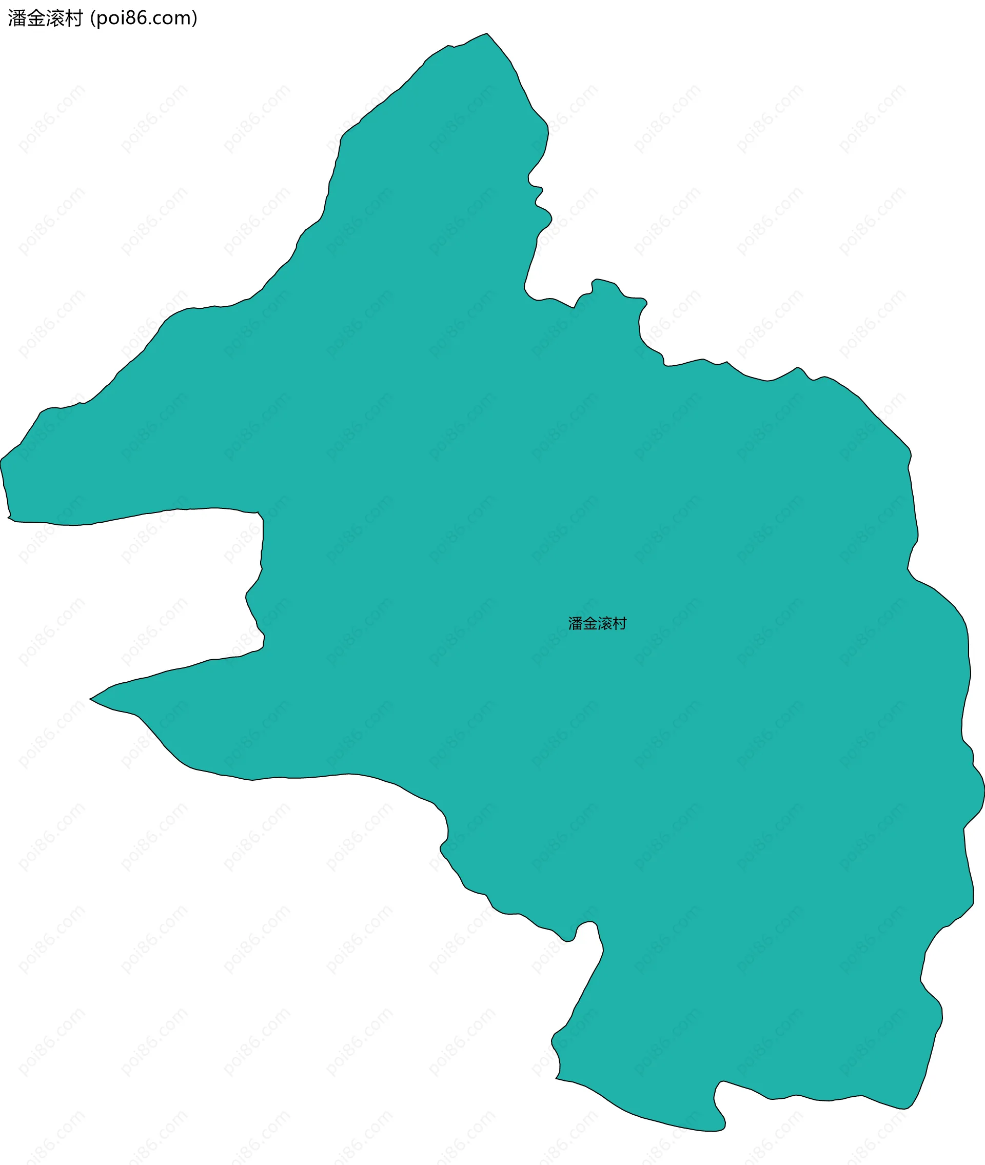 潘金滚村边界地图