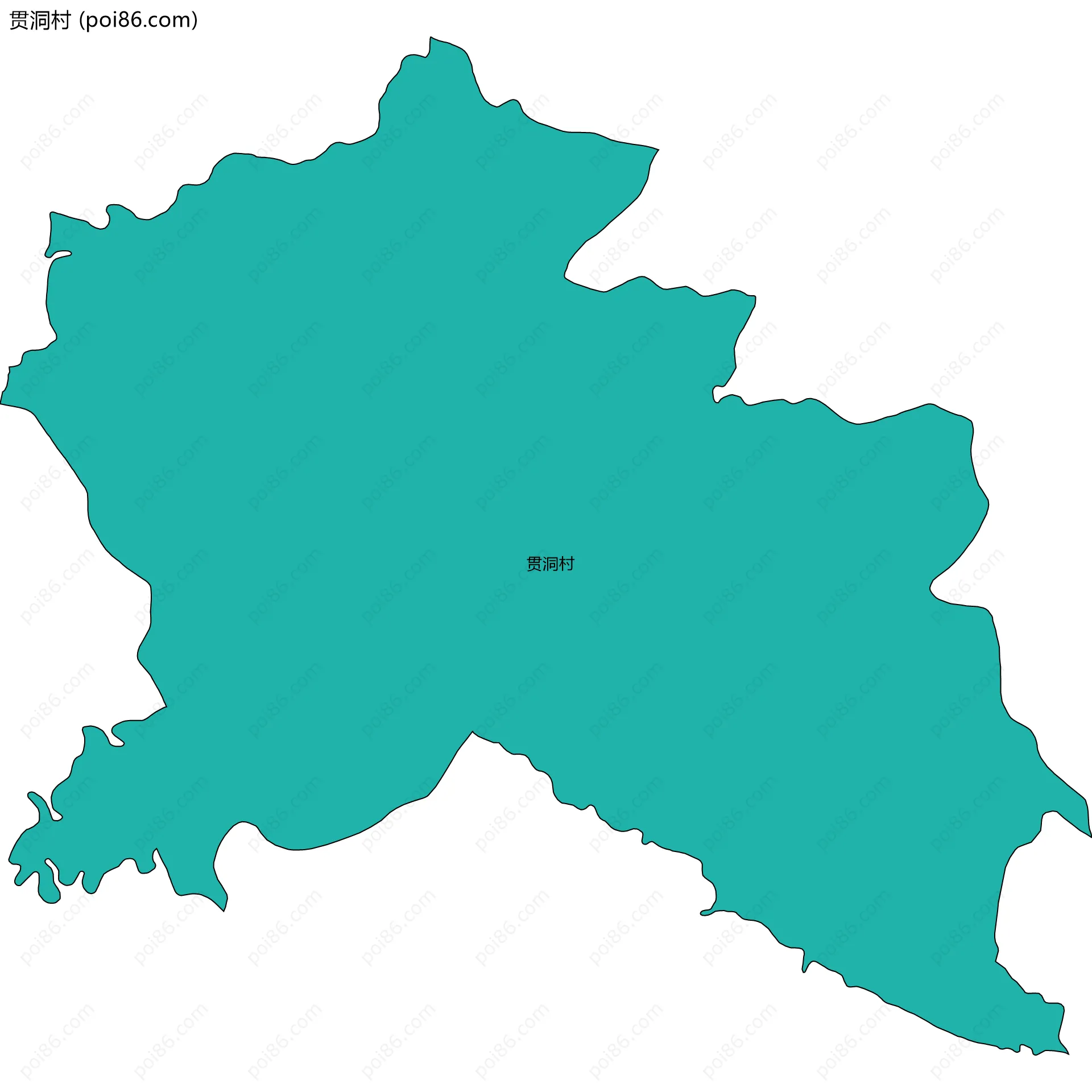 贯洞村边界地图