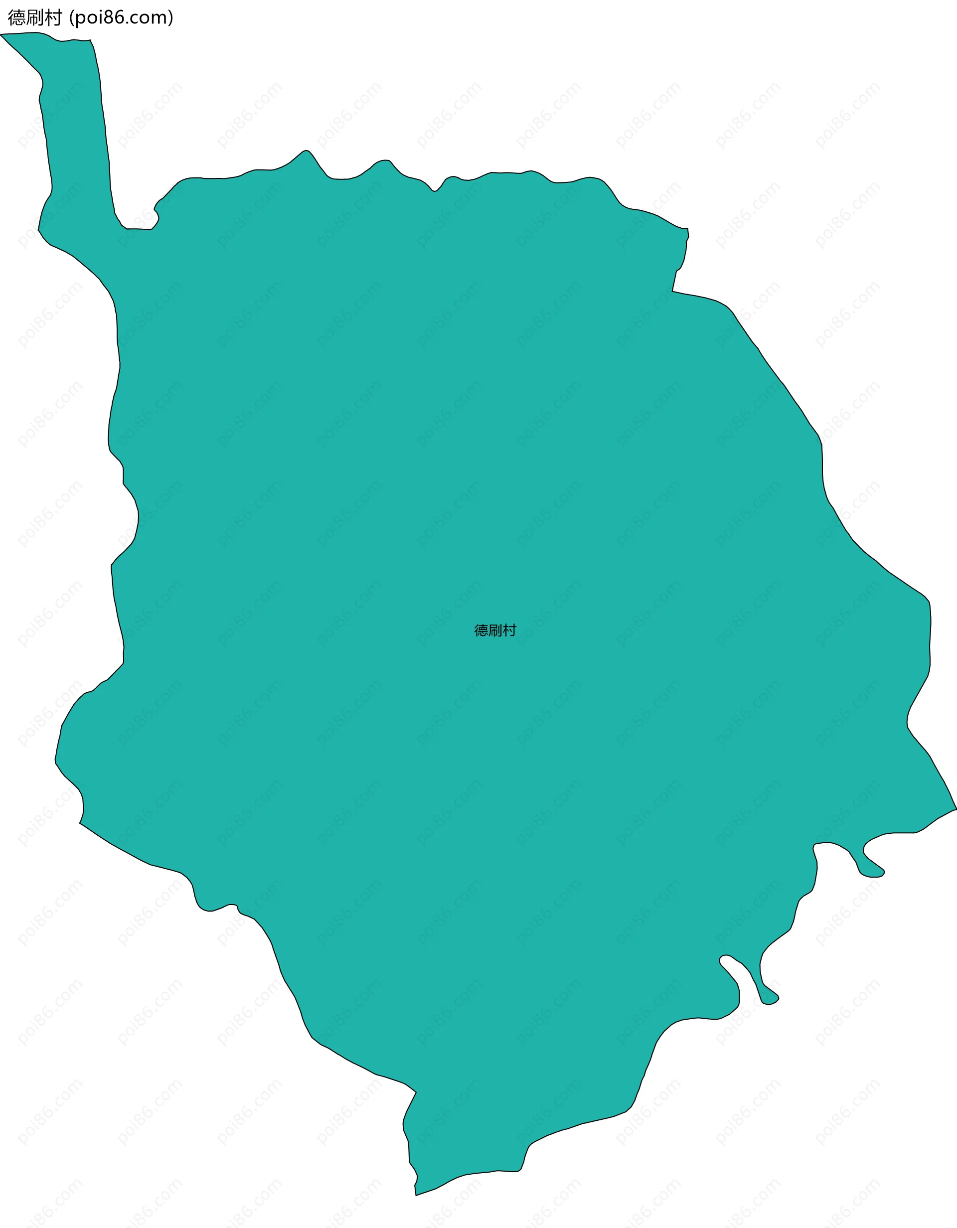 德刷村边界地图