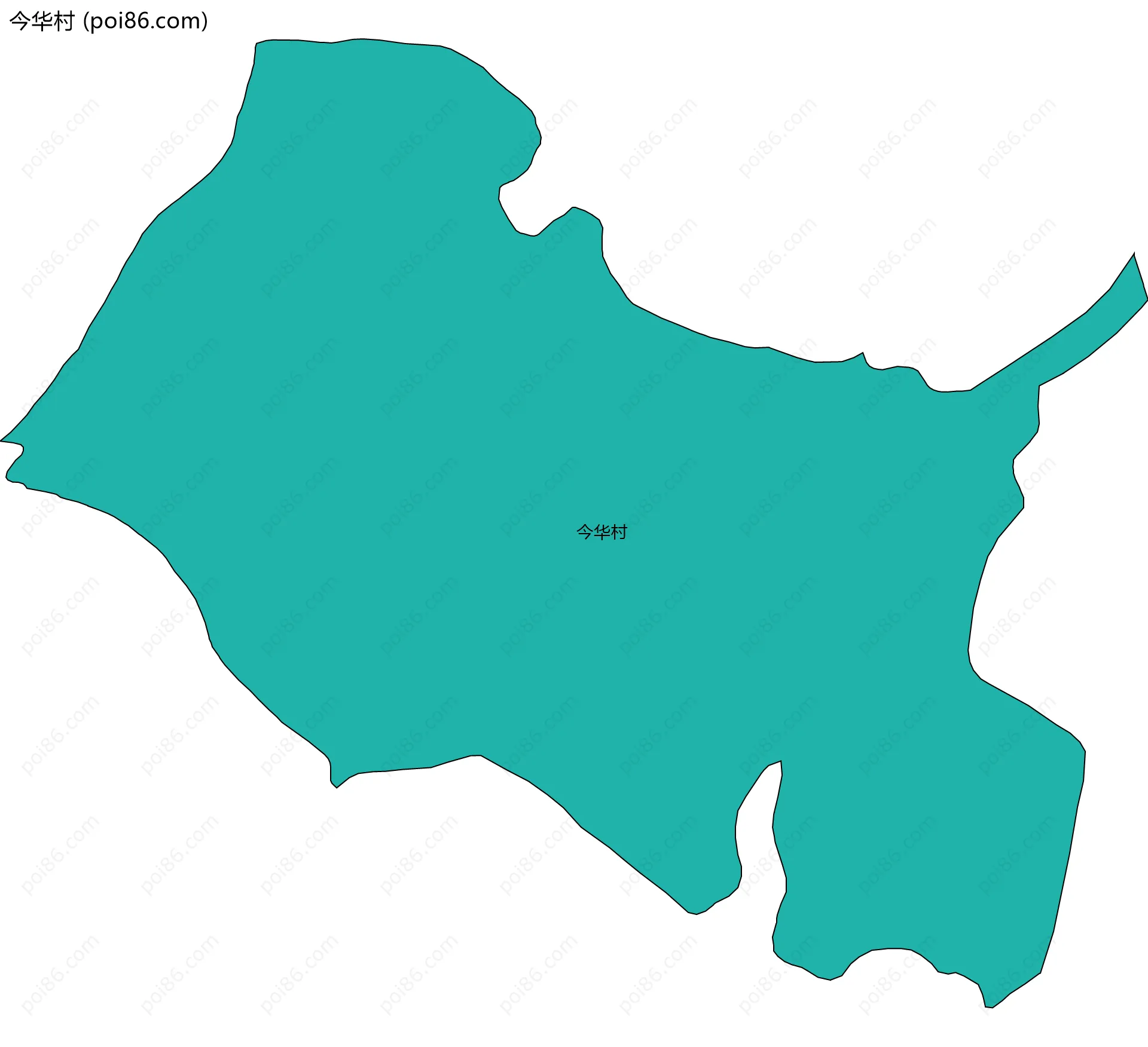 今华村边界地图