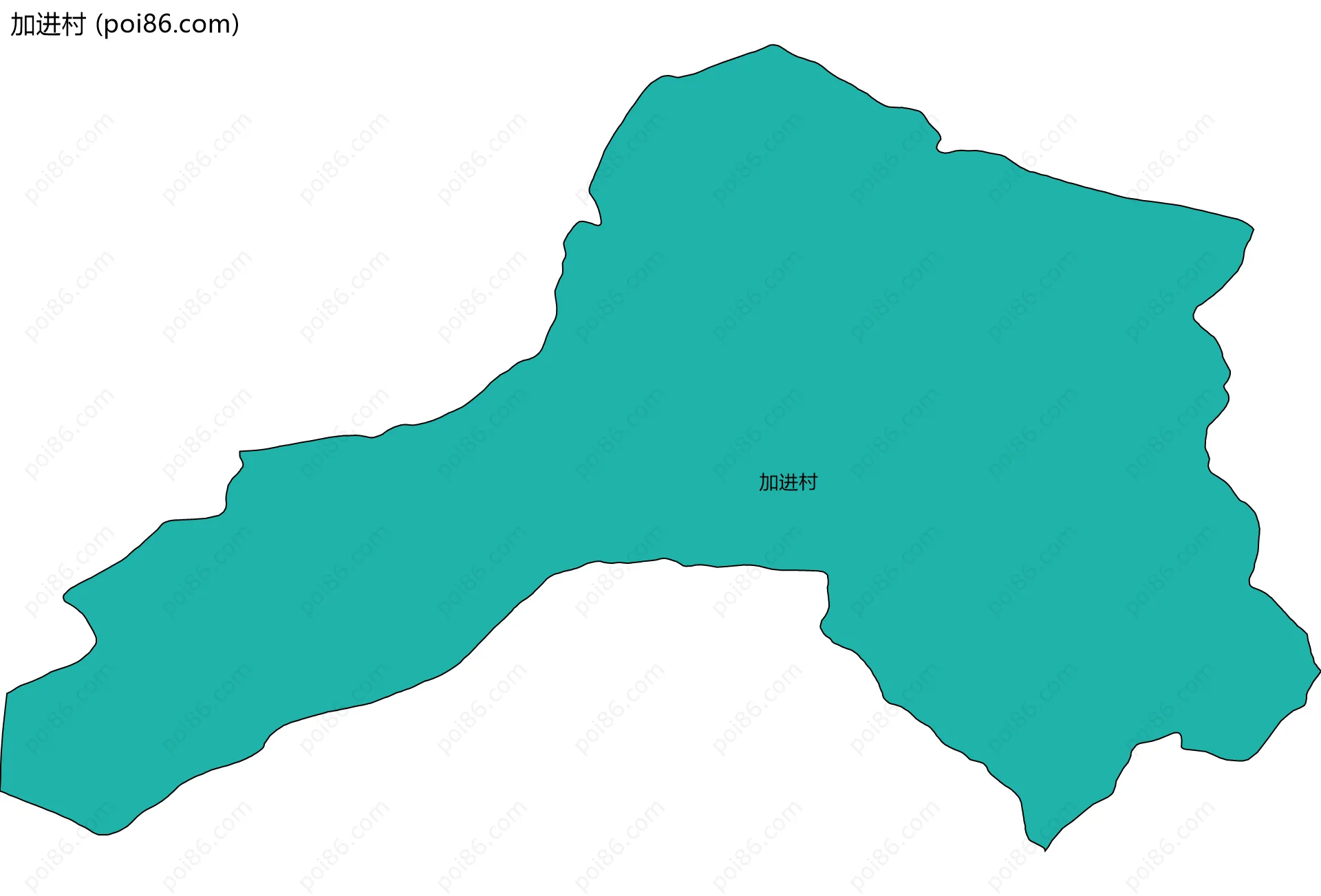 加进村边界地图