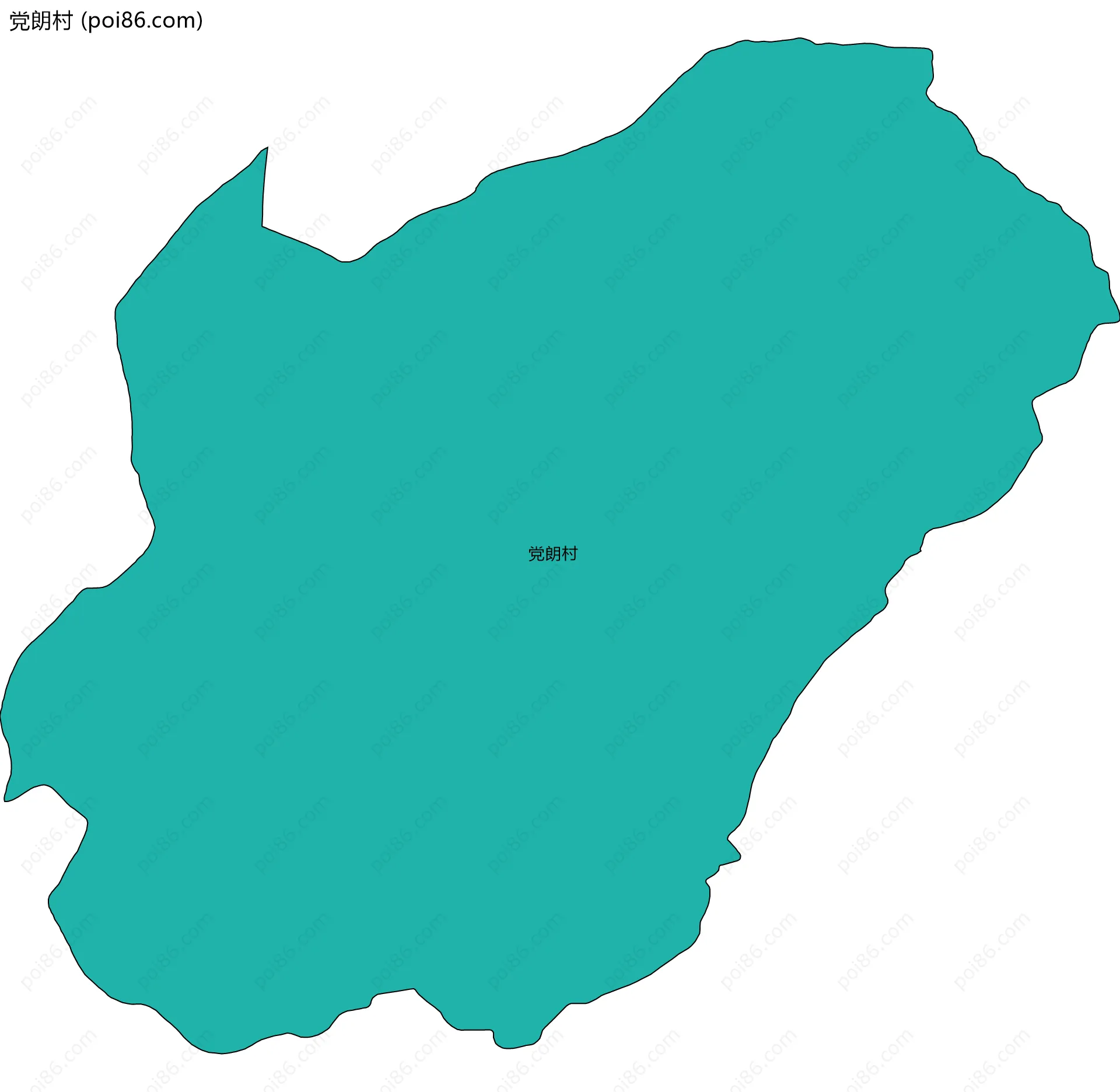 党朗村边界地图