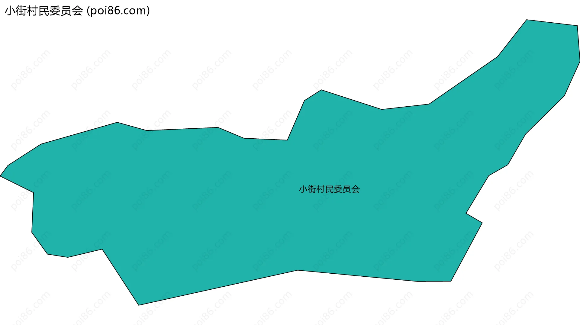 小街村民委员会边界地图