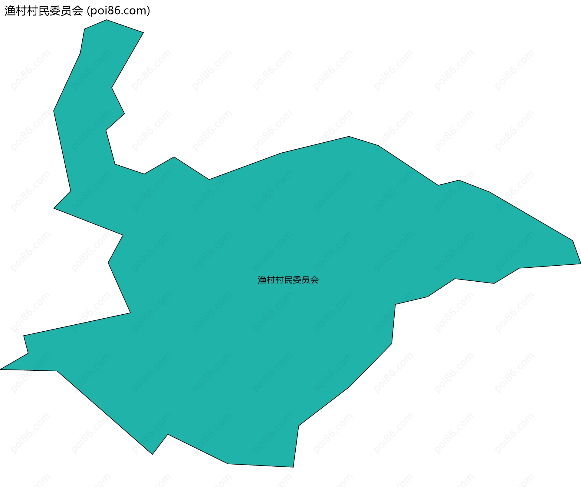 渔村村民委员会边界地图