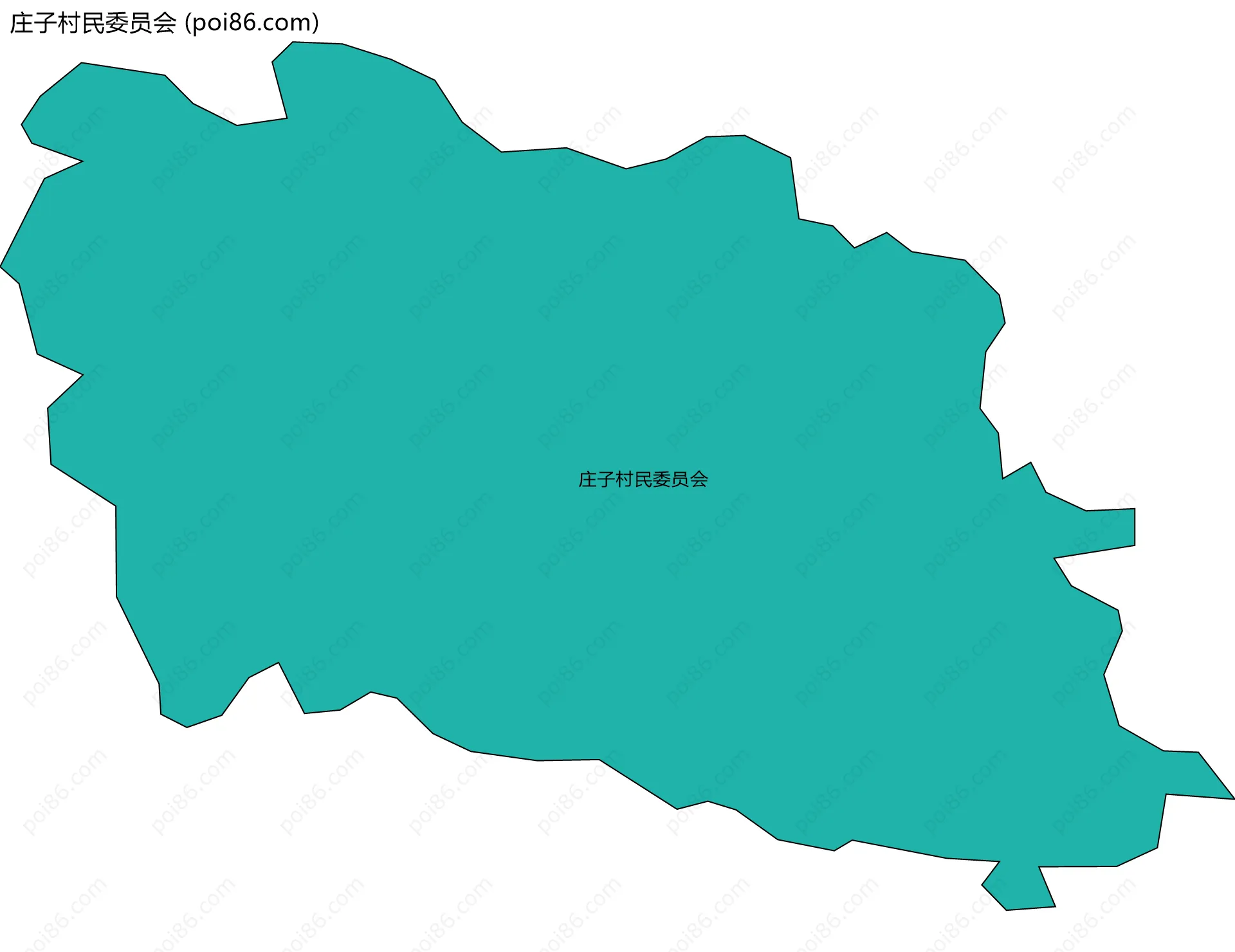 庄子村民委员会边界地图