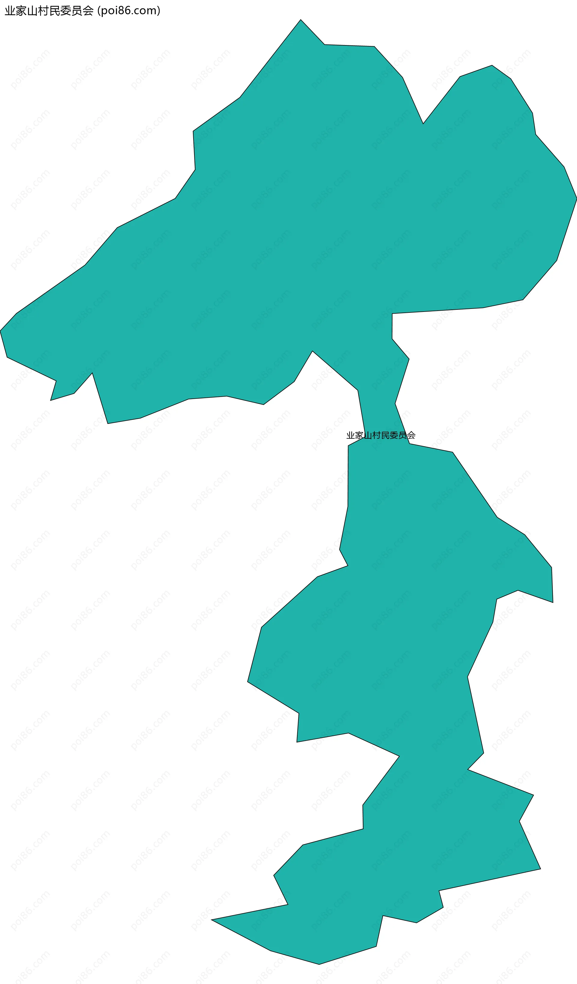 业家山村民委员会边界地图